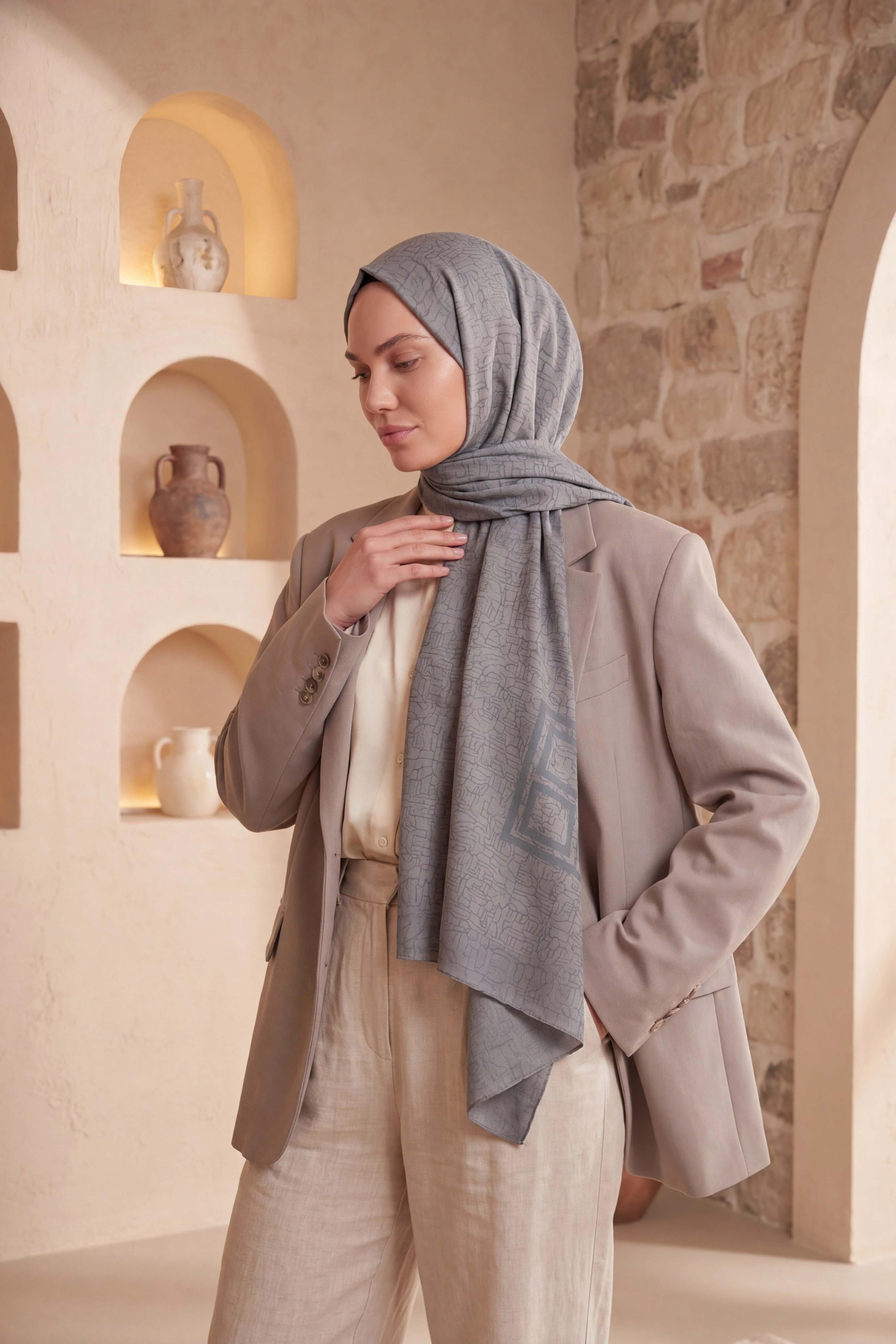 Asetat Şal Akel Desen