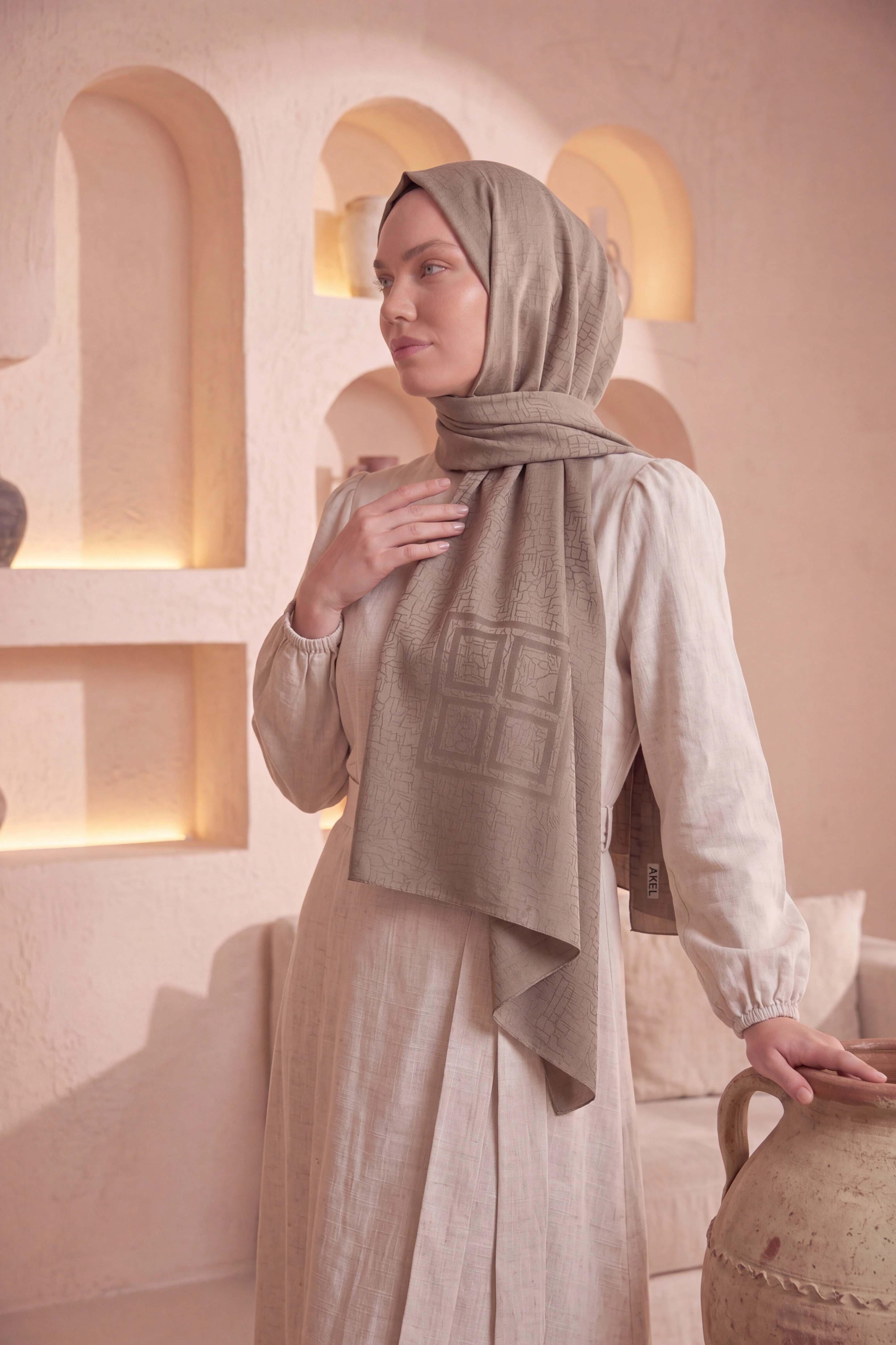 Asetat Şal Akel Desen