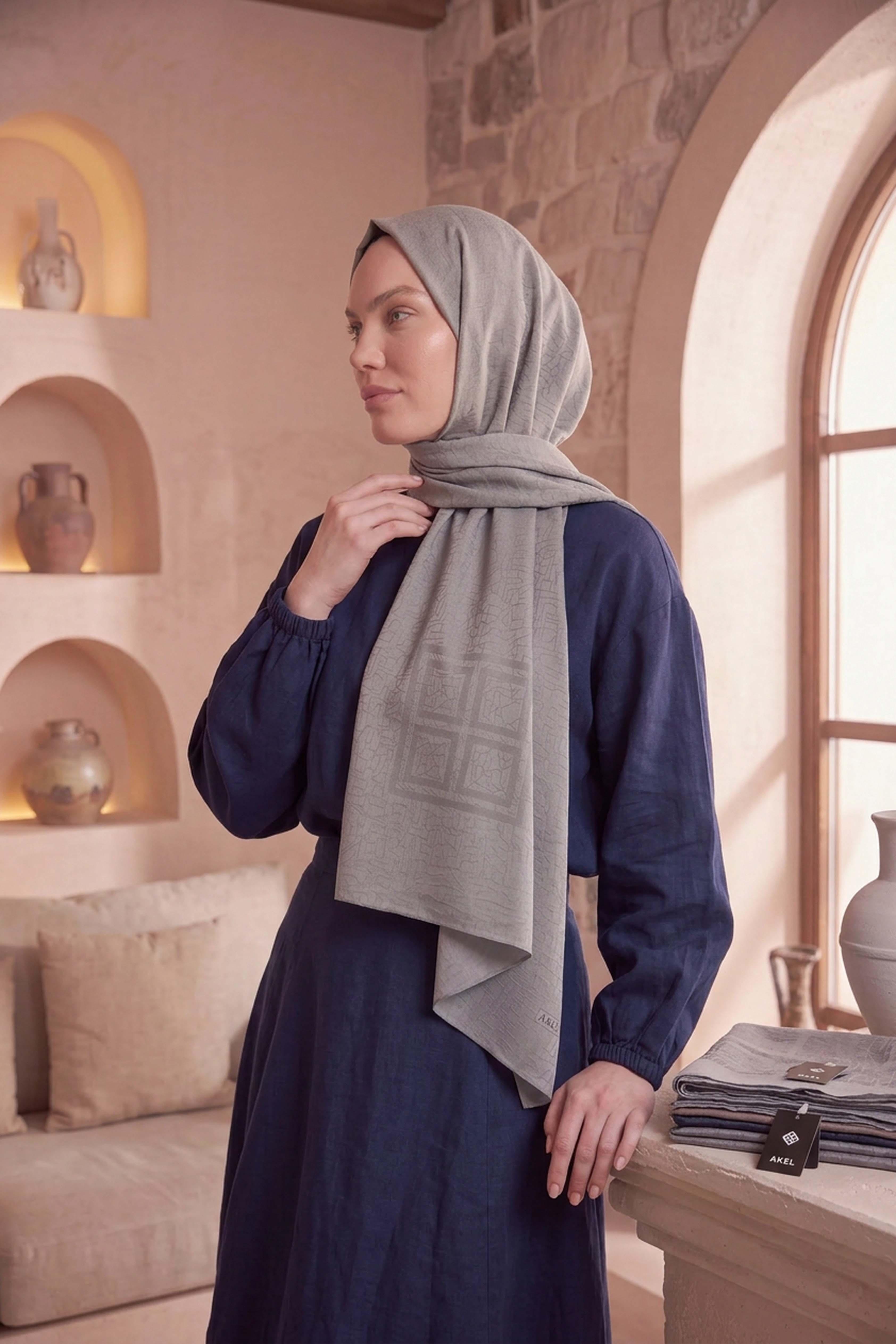 Asetat Şal Akel Desen