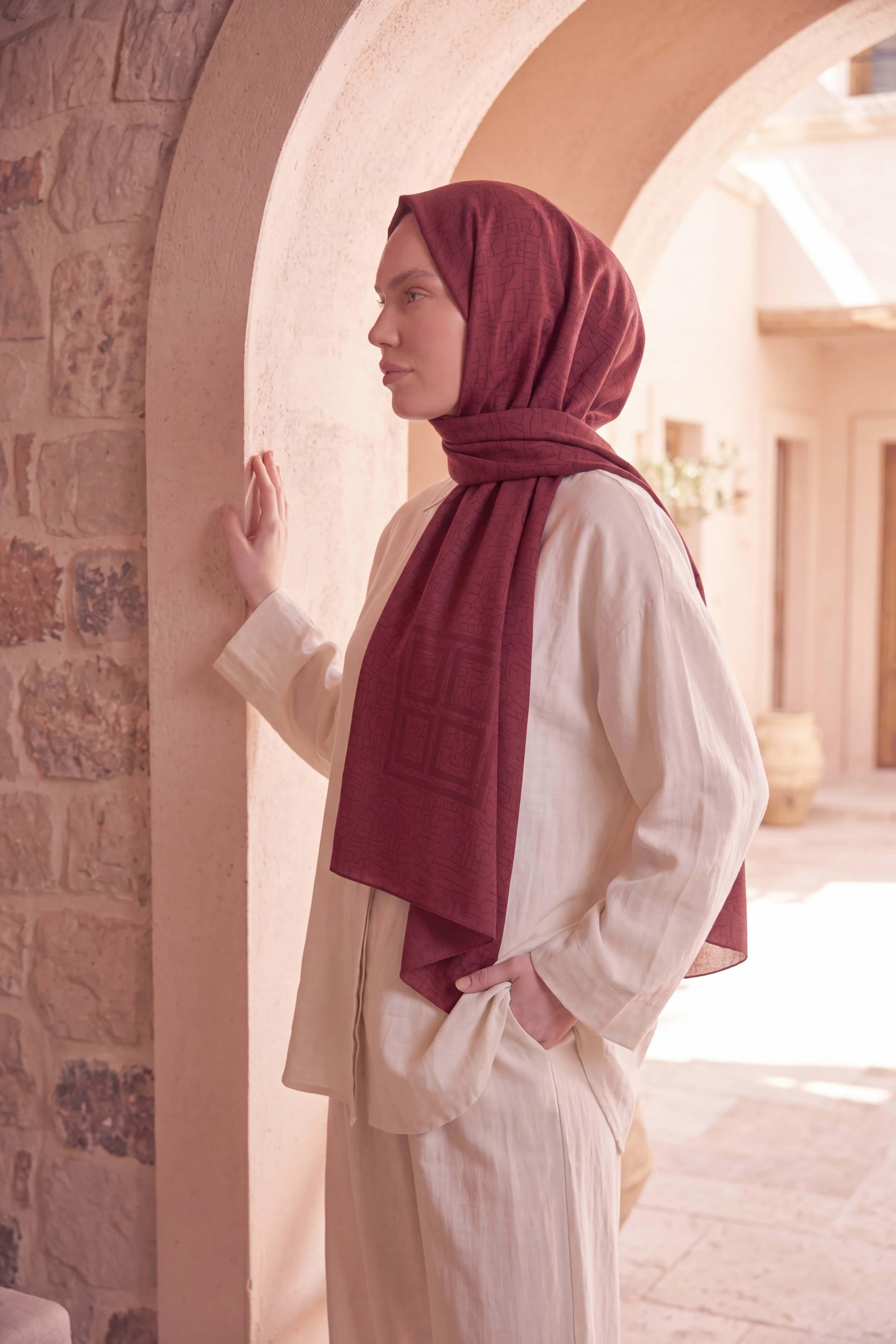 Asetat Şal Akel Desen