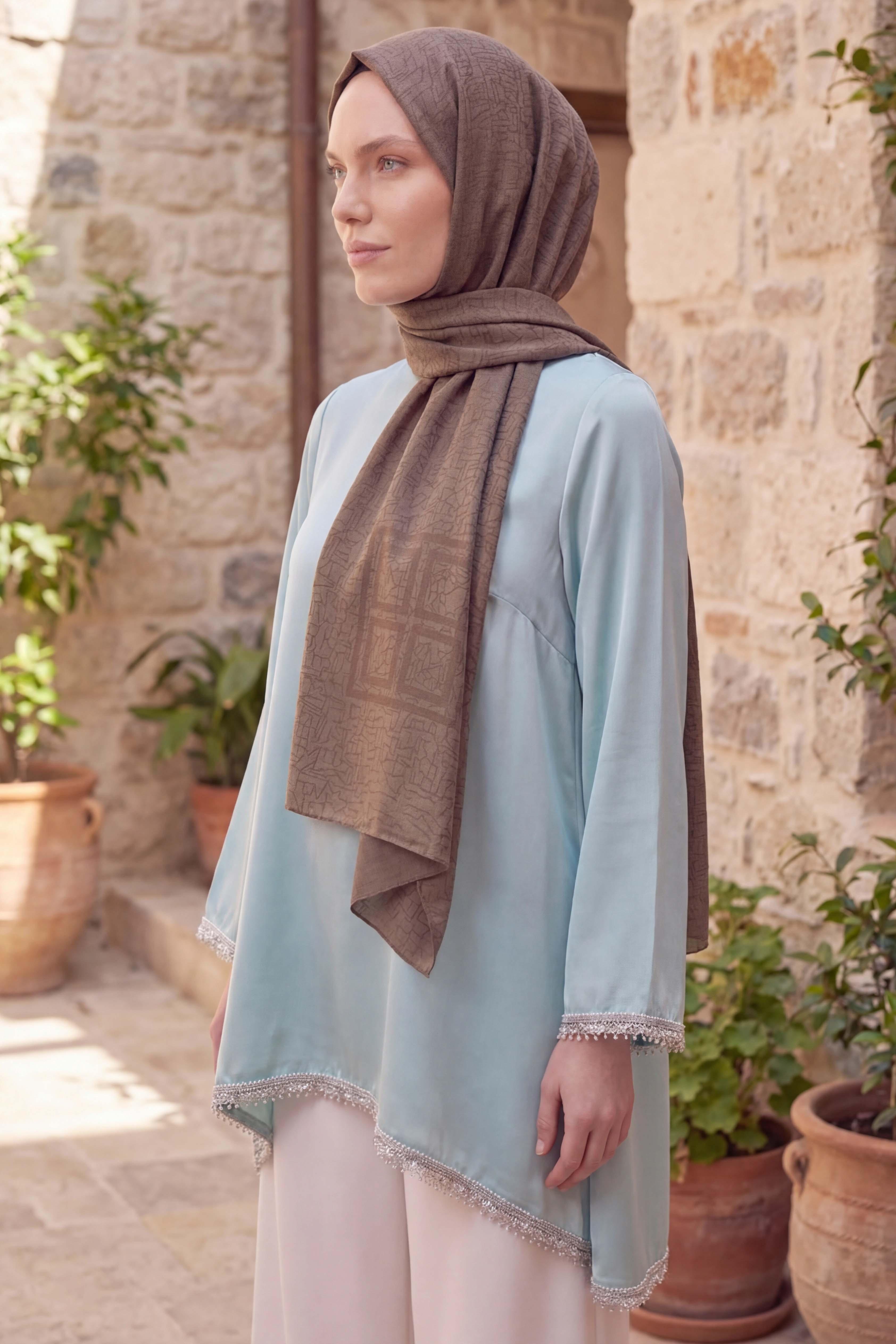 Asetat Şal Akel Desen