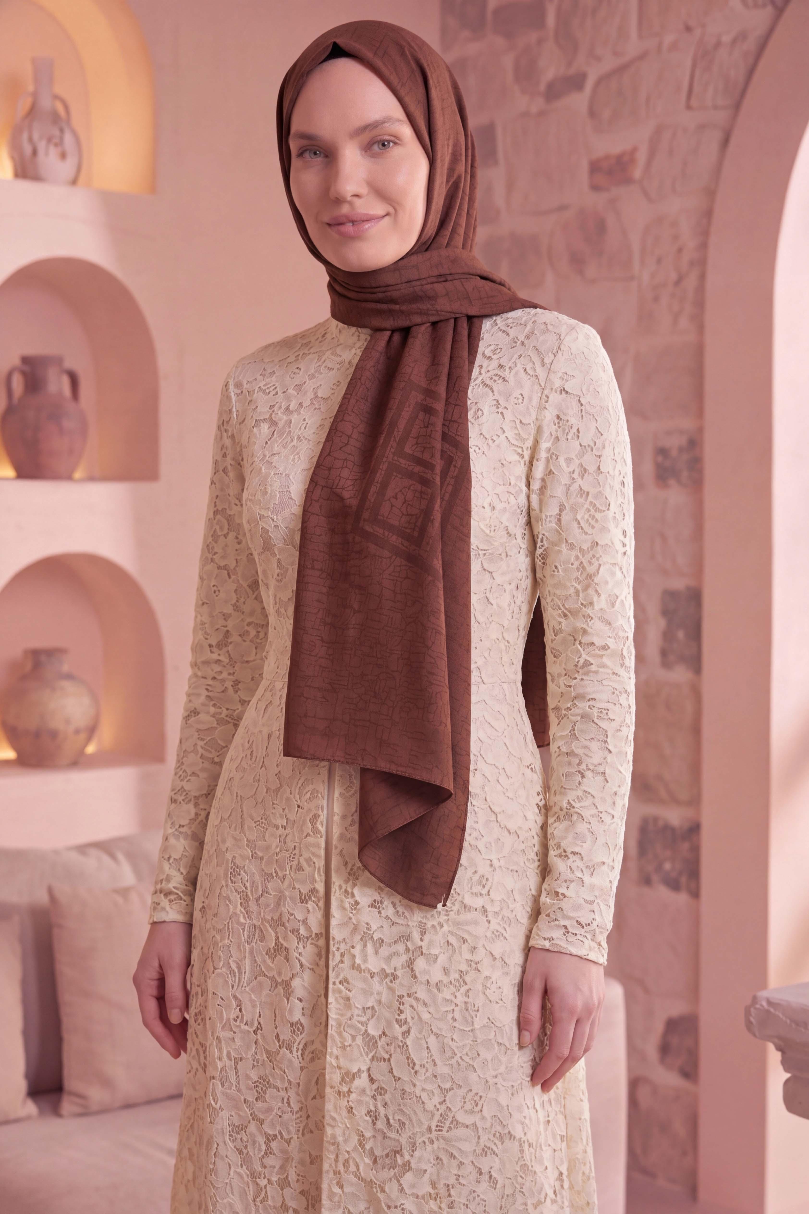 Asetat Şal Akel Desen