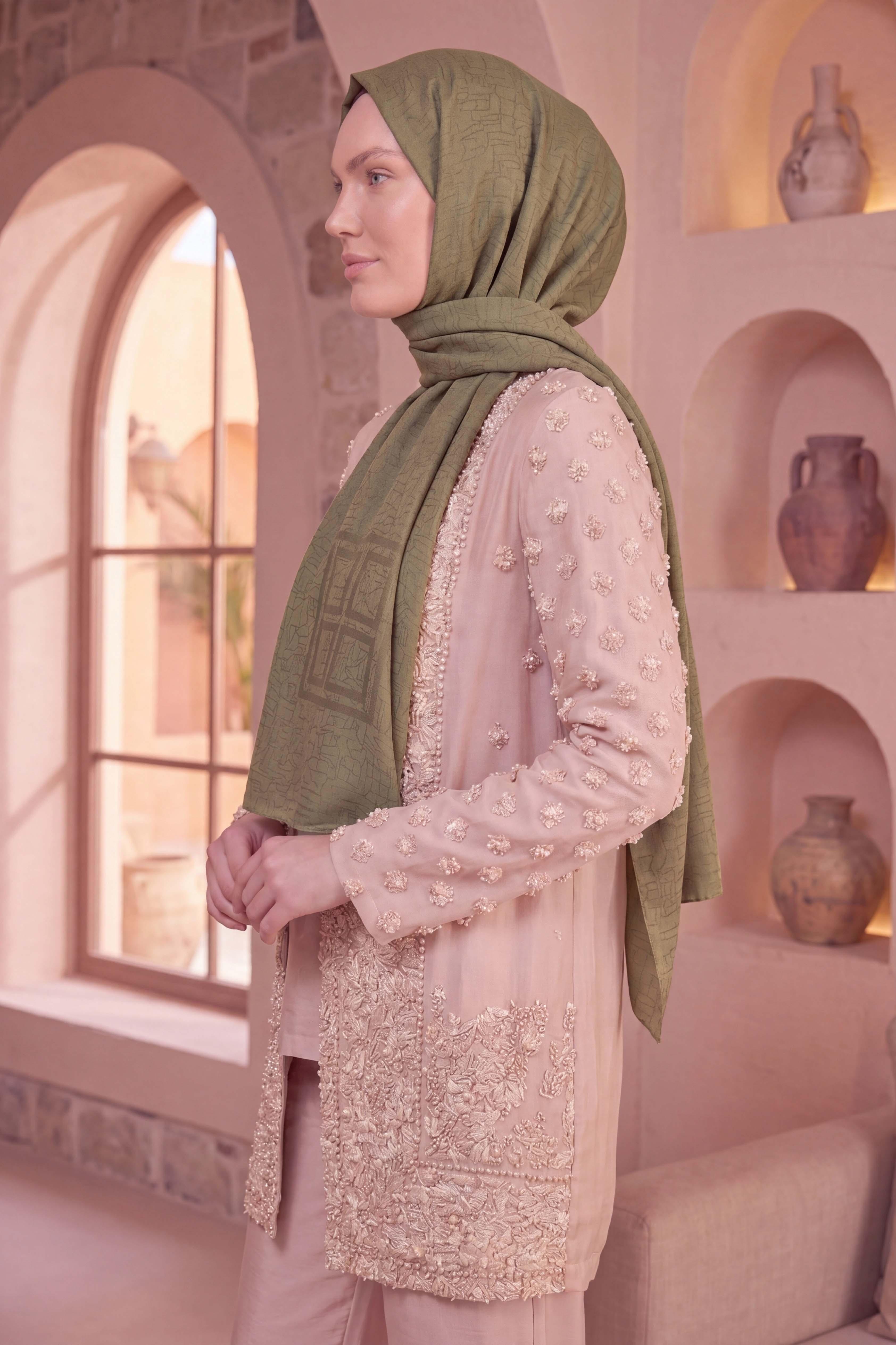 Asetat Şal Akel Desen