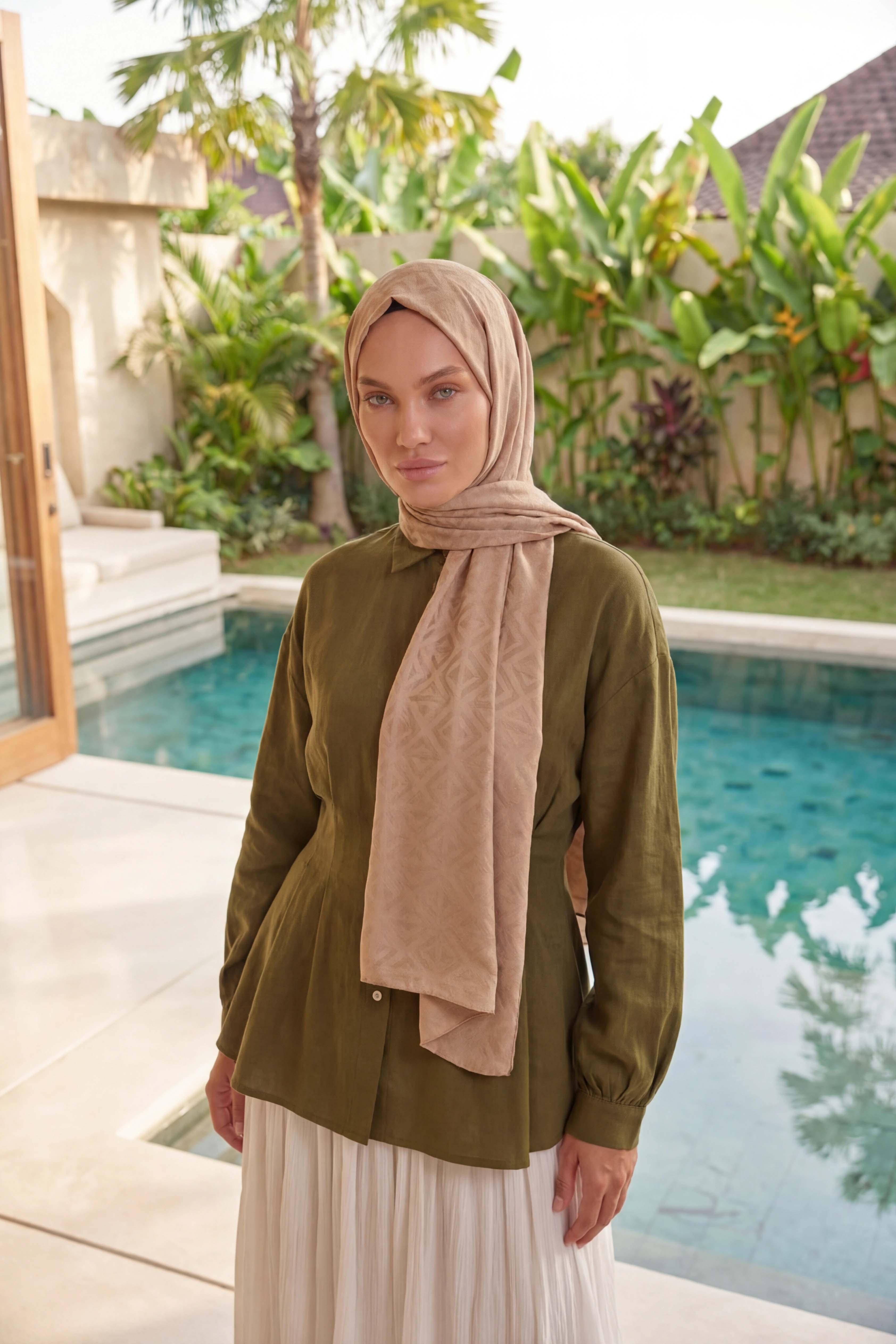 Asetat Şal Baklava Desen