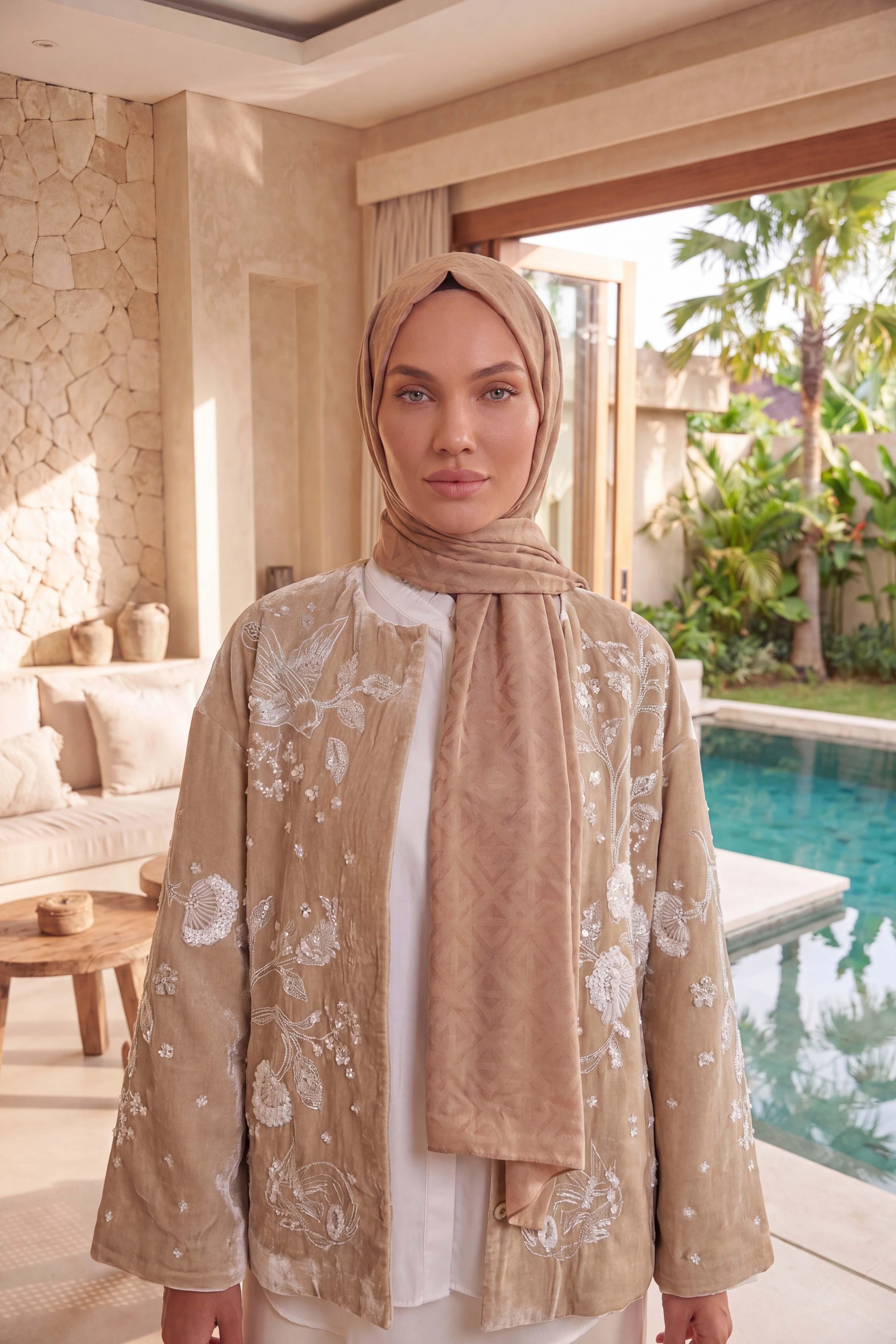 Asetat Şal Baklava Desen