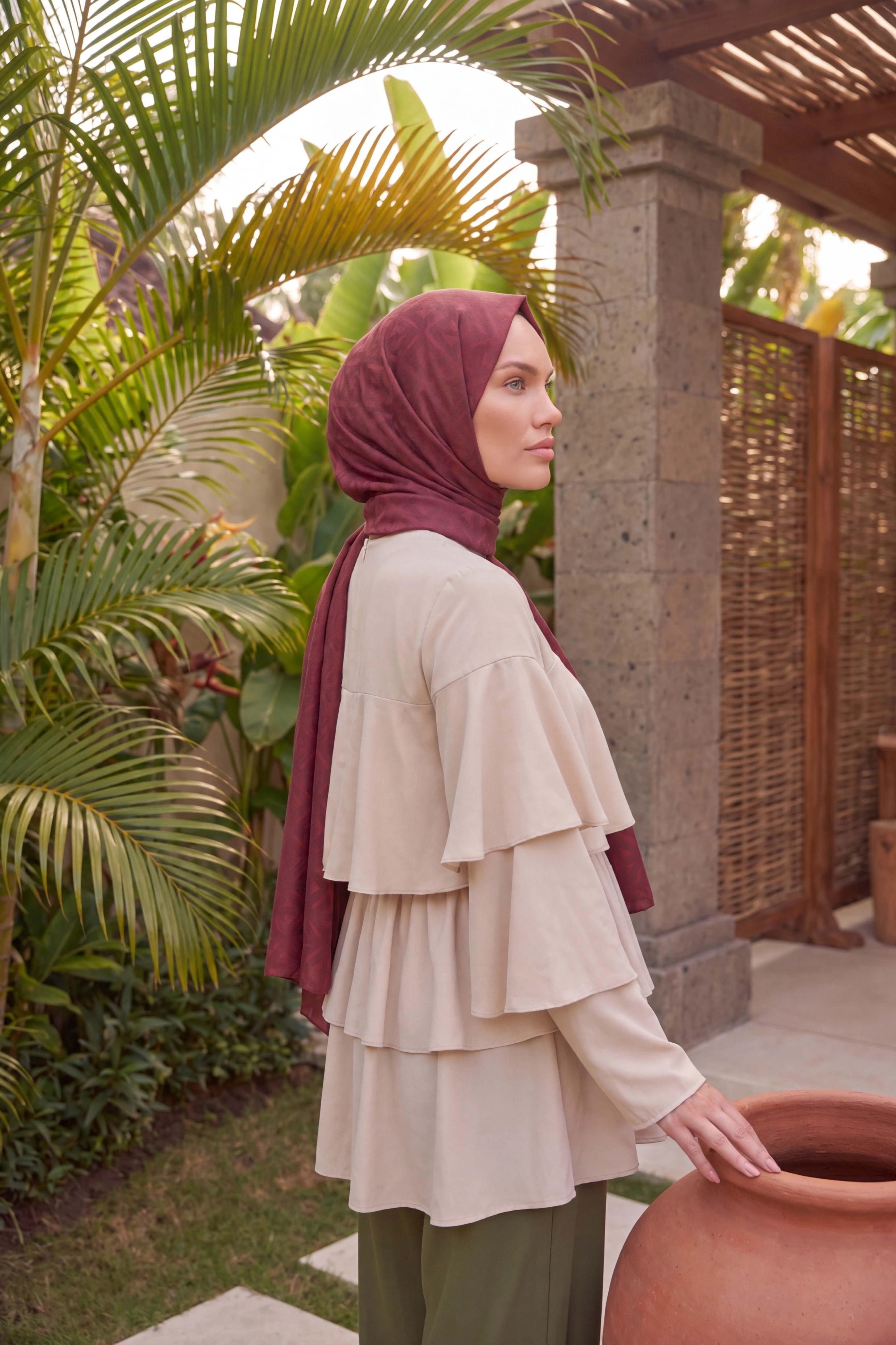 Asetat Şal Baklava Desen