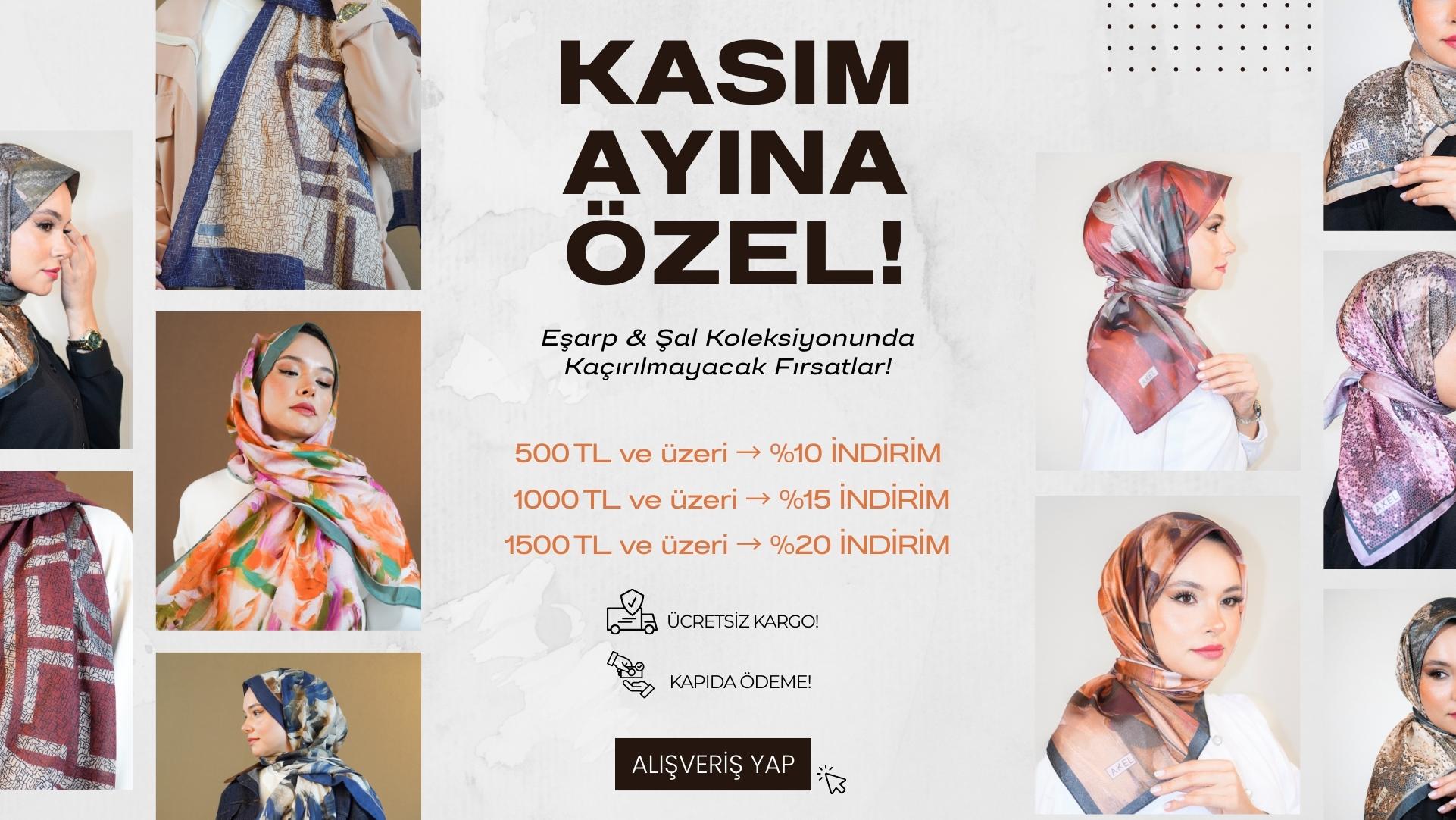 Desenli Pamuk İpek Şal