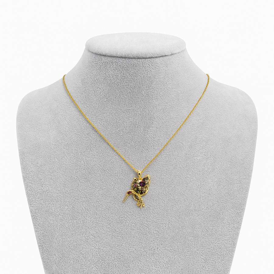 Çelik Kolyeler ® -Arı Kuşu Kolye (Gold Color) 45cm