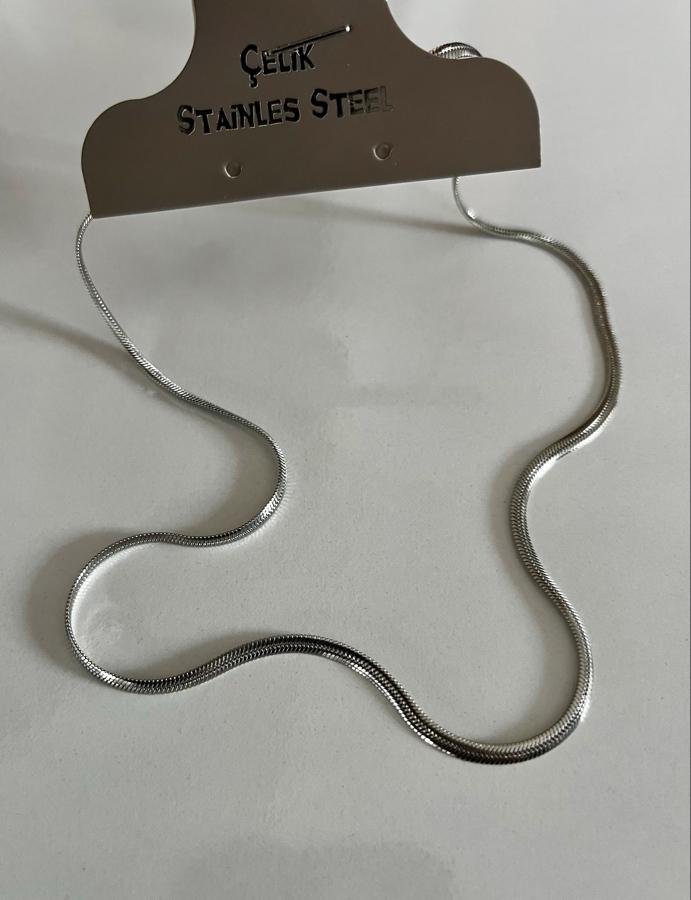 Çelik Kolyeler® İtalyan Ezme/Balık Sırtı Kolye 45cm