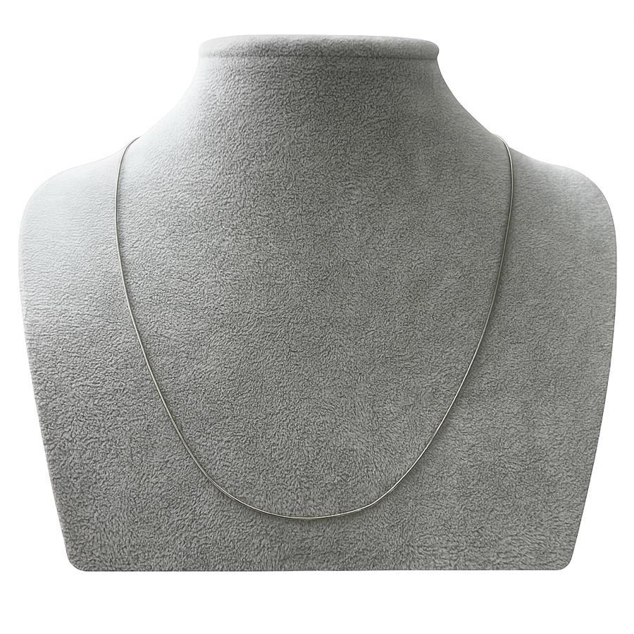 Çelik Kolyeler® Unisex Snack/Sinek İthal Rodyumlu Zincir Kolye 60cm