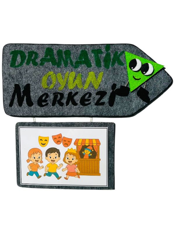 Okul Öncesi Öğrenme Merkezi panosu DRAMATİK OYUN MERKEZİ