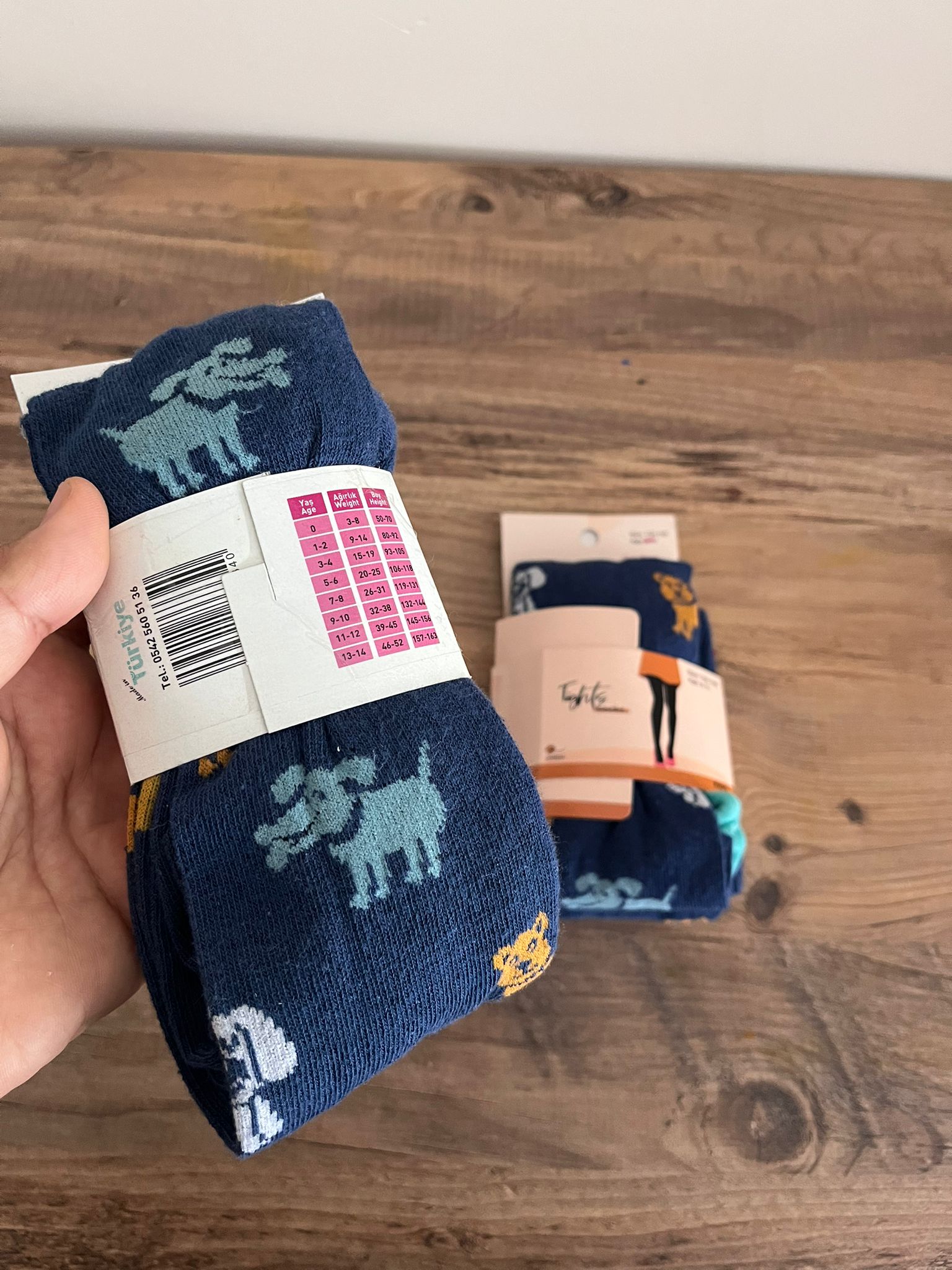 köpek desenli erkek kilotlu çorap