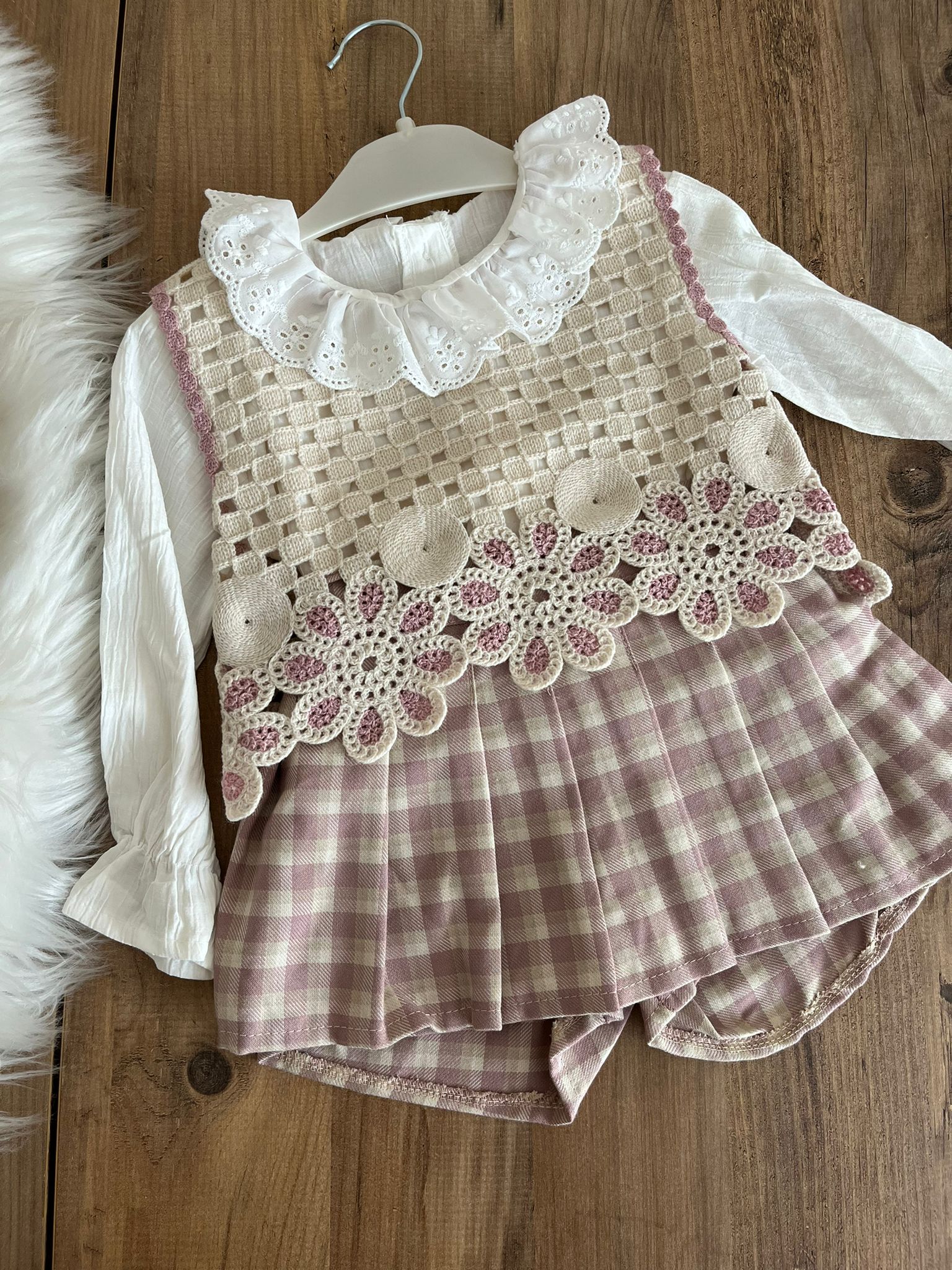 papatya süeterli 3lü takım