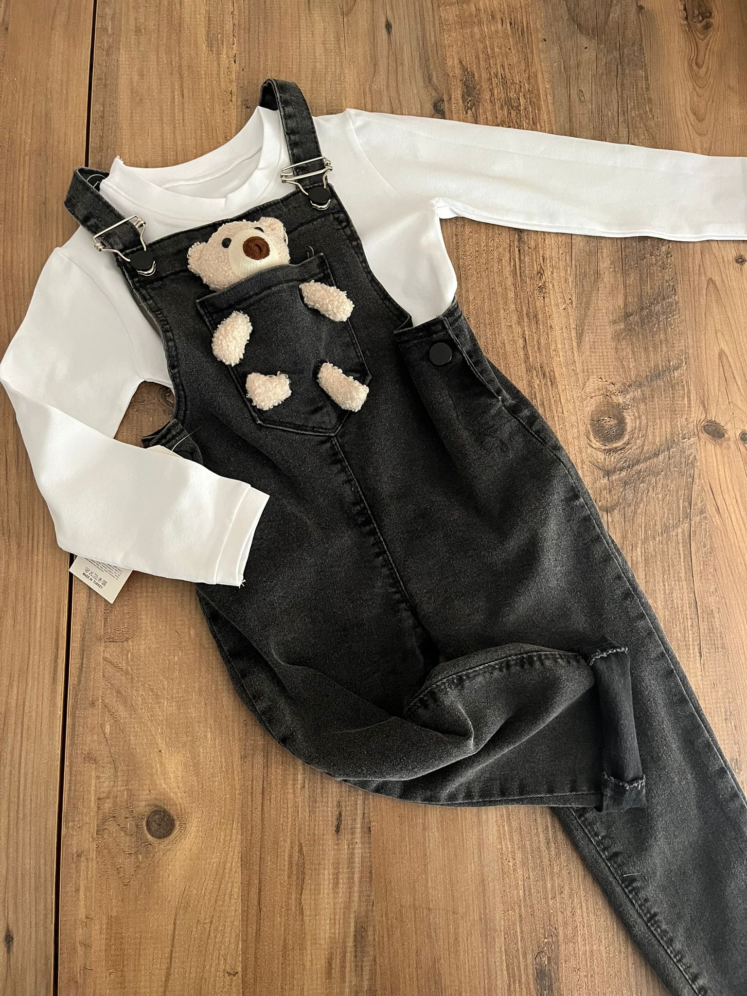 SİYAH KOT TULUM VE BADİ