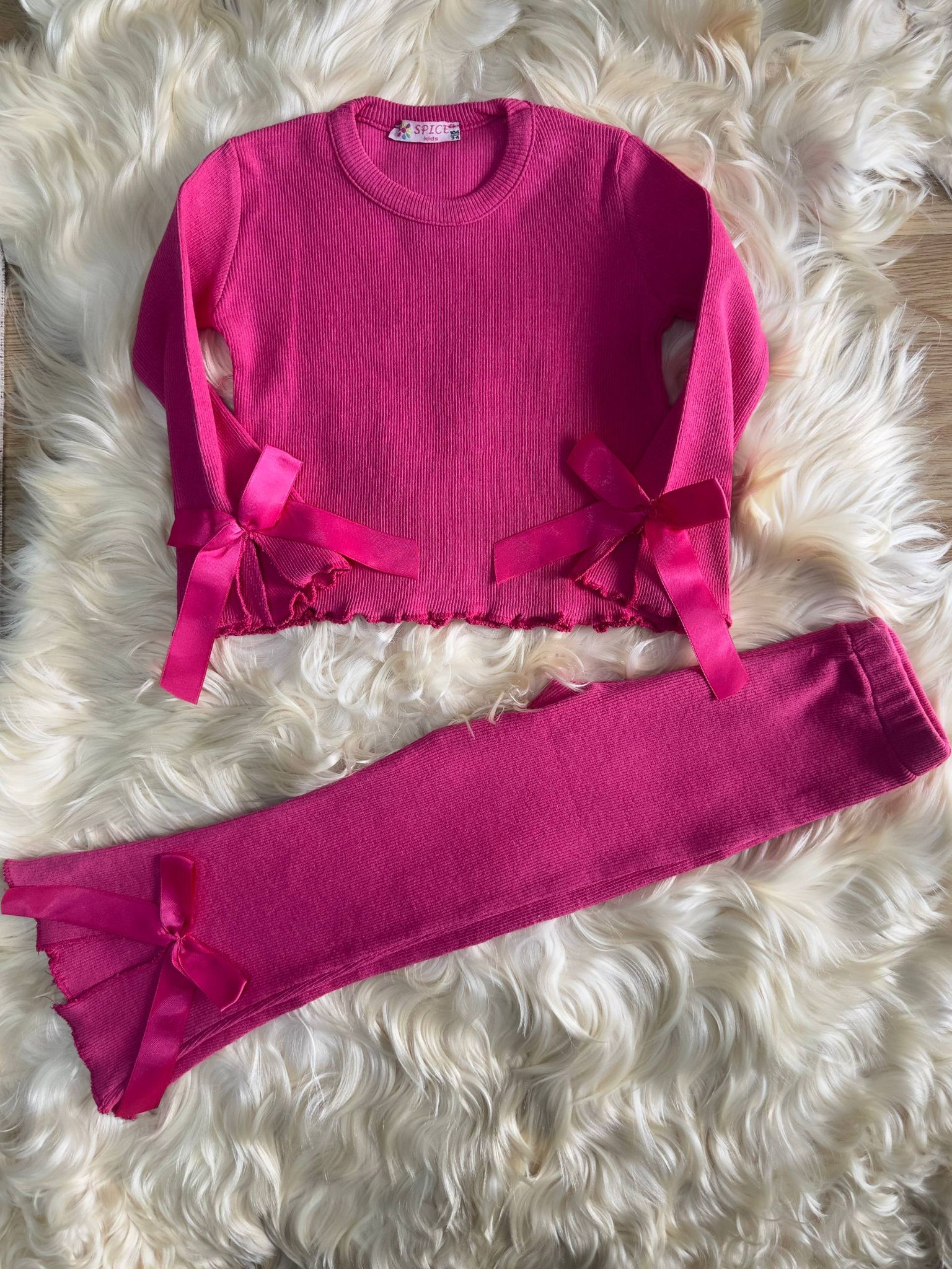 fuşya fiyoklu ikili takım