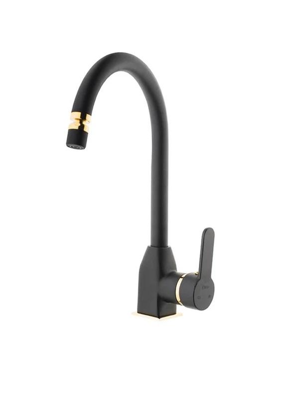 KARE Stil Mix Eviye (Uzun Borulu Oynar Perlatörlü) Siyah