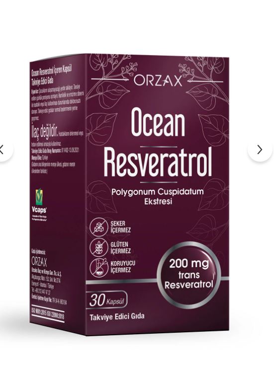 Ocean Resveratrol 200 mg 30 Kapsül