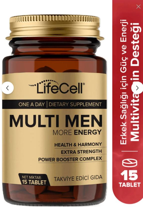 Lifecell Multi Men Power Booster Complex More Energy Erkeklere Özel Multivitamin Desteği 10 g