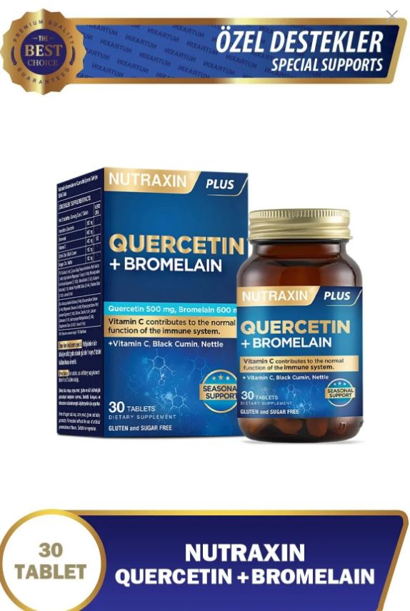Nutraxin Quercetin + Bromelain 30 Tablet Nutraxin