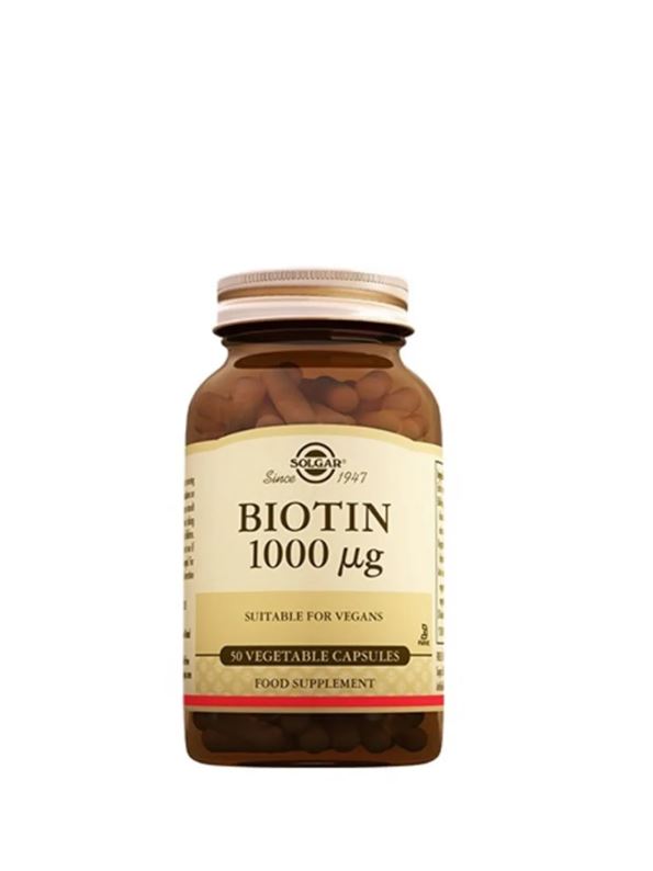 Solgar Biotin 5000 mcg 50 Kapsül Solgar