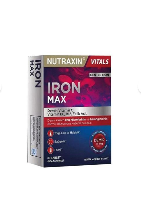 Nutraxin Iron Max 17 mg 30 Tablet