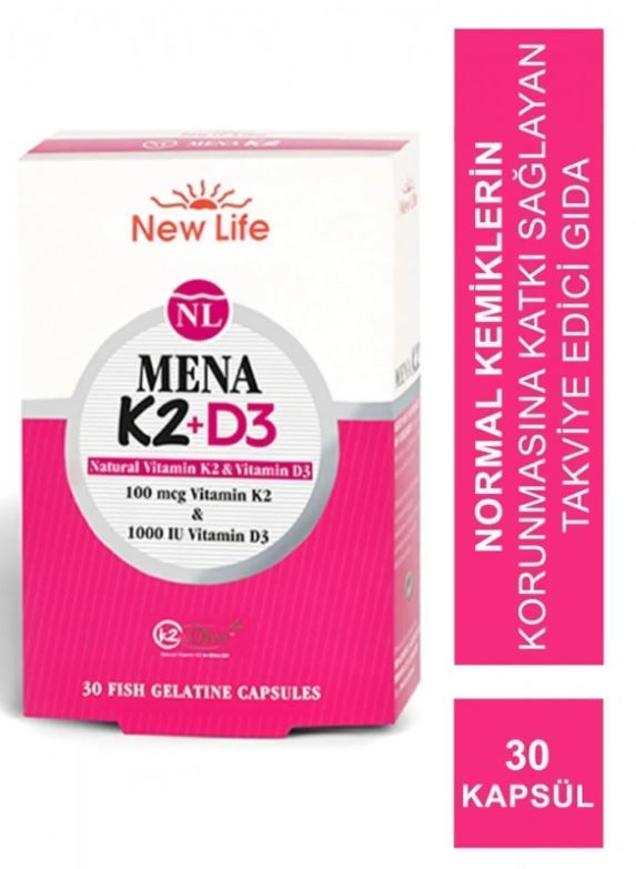 New Life Mena K2+D3 30 Kapsül