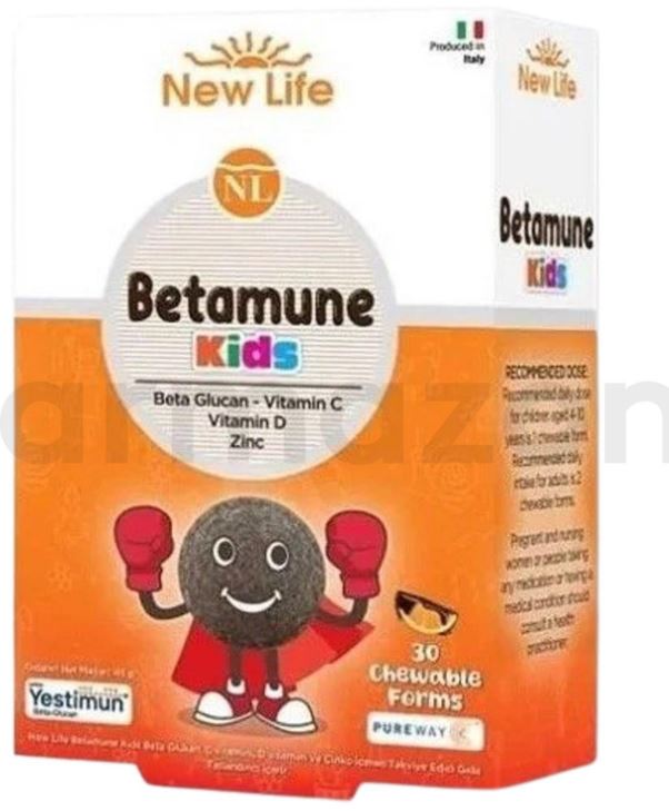 New Life Betamune Kids 30 Yumuşak Kapsül