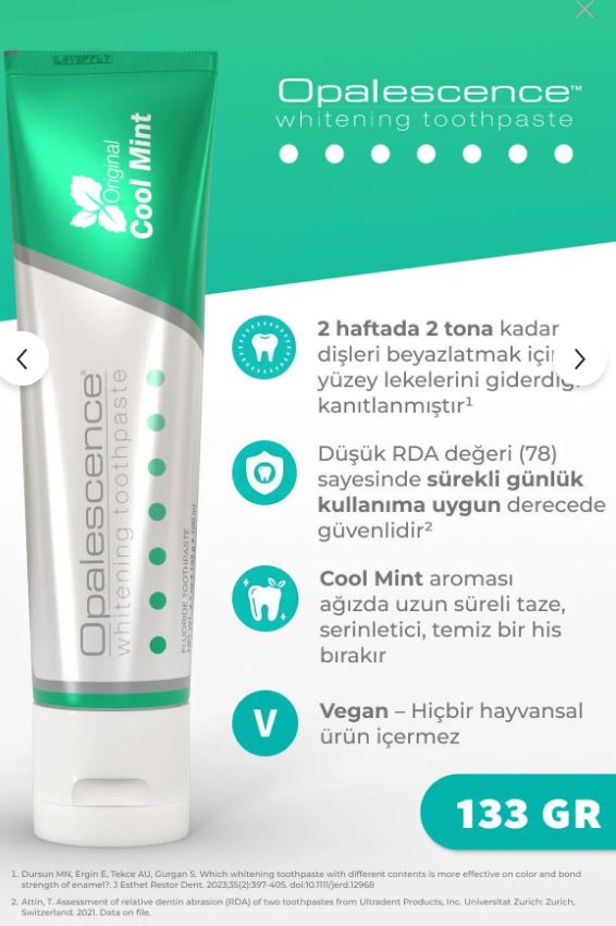 Opalescence Diş Macunu Beyazlatıcı 133 gr