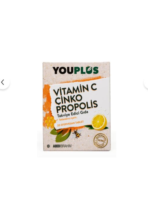 Youplus Vitamin C Çinko Propolis 20 Efervesan Tablet