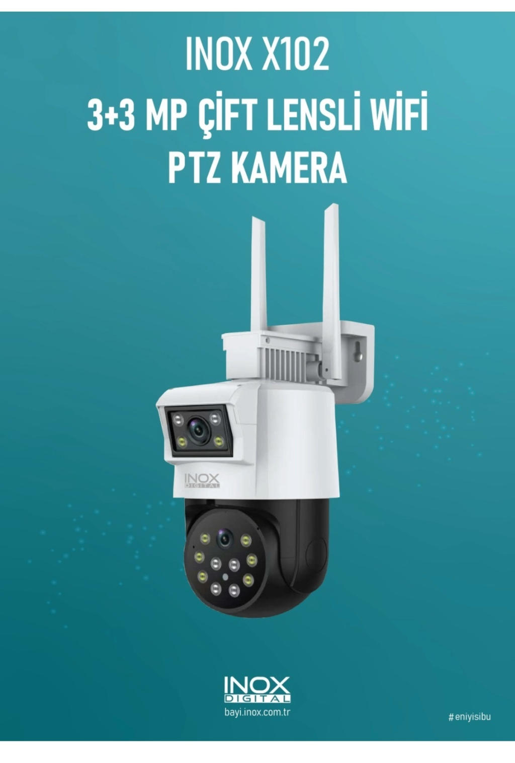INOX-X102 3+3MP DUAL LENS WİFİ KAMERA HİEASY