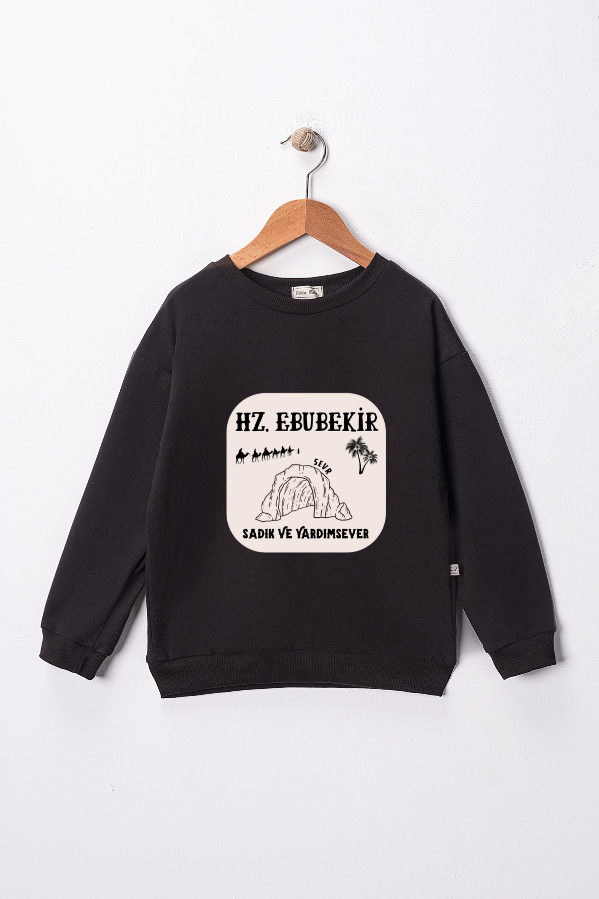 Erkek Çocuk "Hz Ebubekir"  Baskılı Pamuklu Sweat