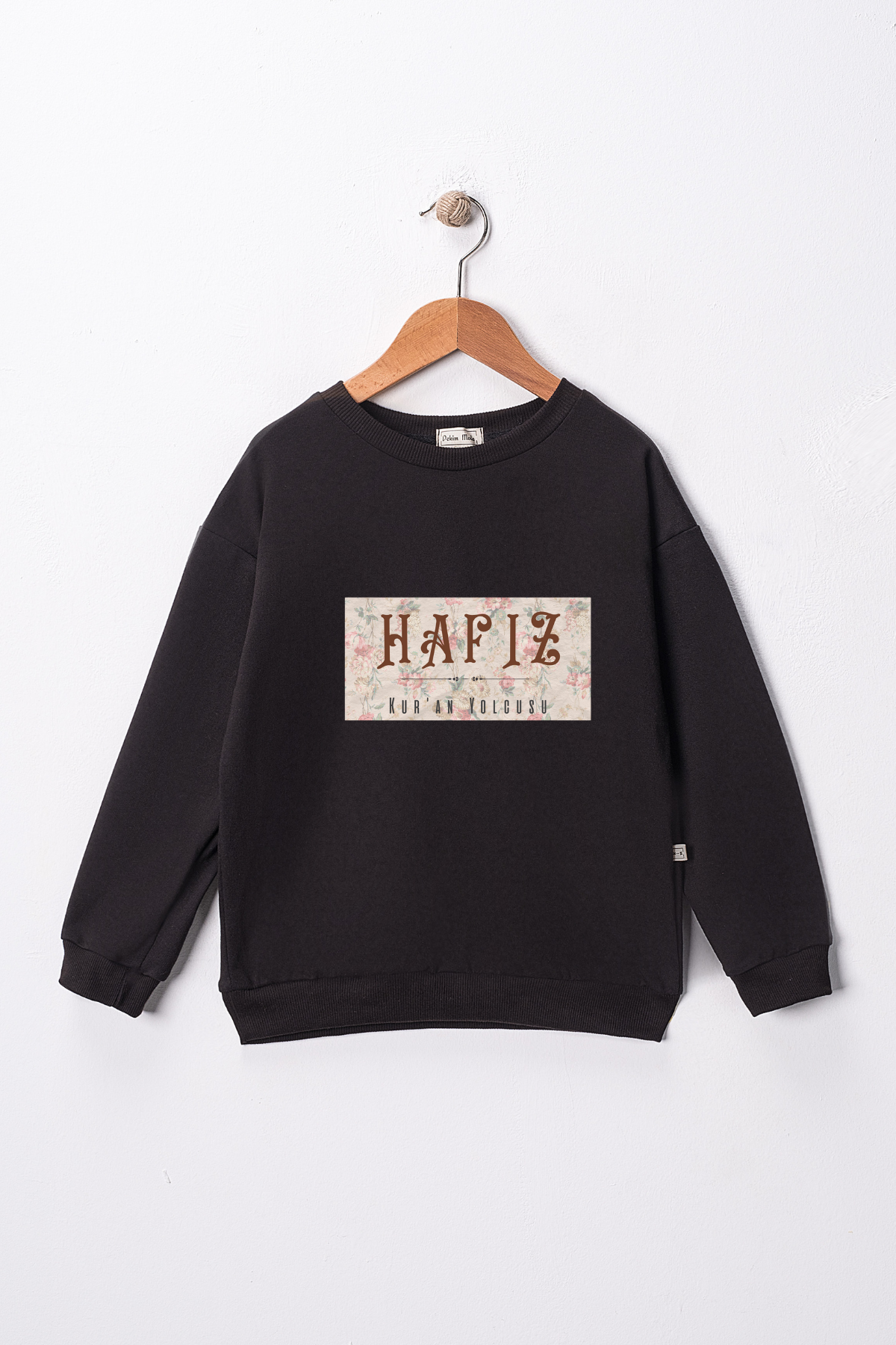 Kız Çocuk "Hafız" Baskılı Pamuklu Sweat