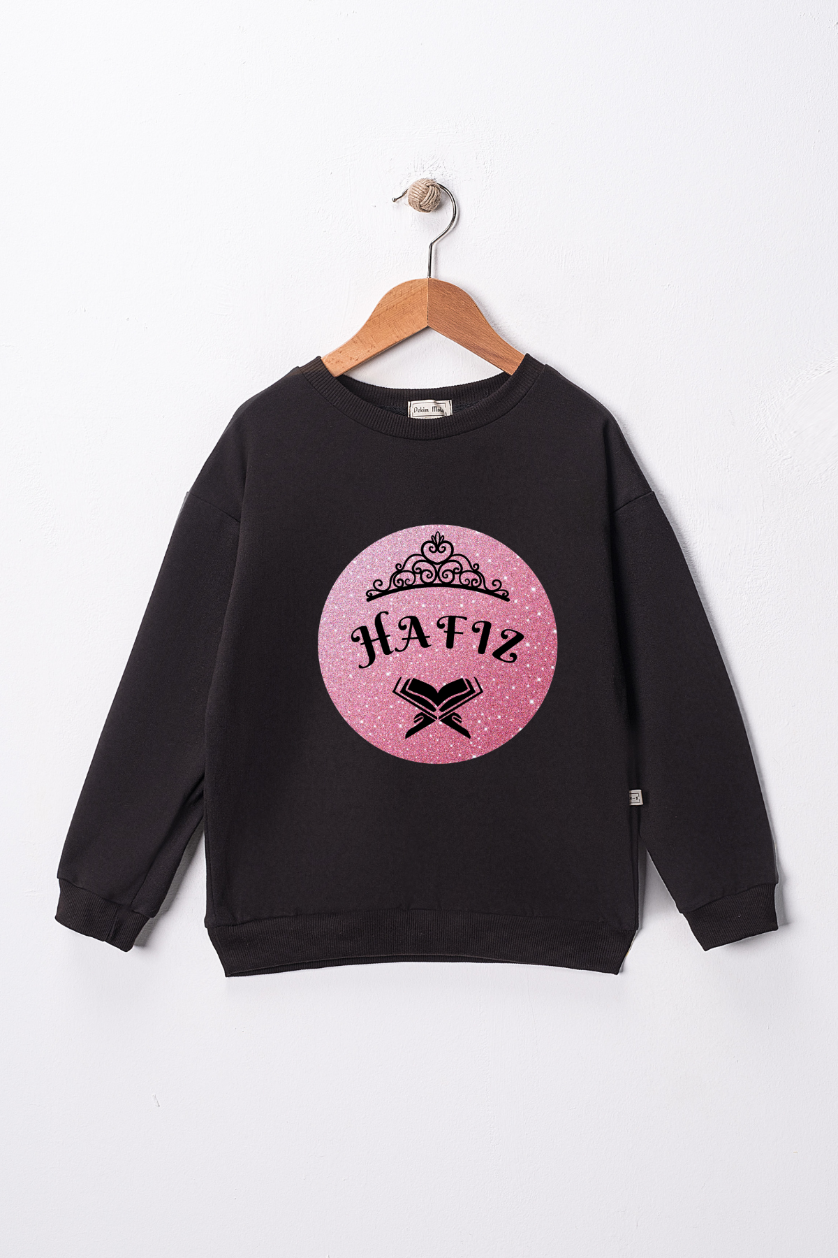 Kız Çocuk "Hafız" Prenses Baskılı Pamuklu Sweat