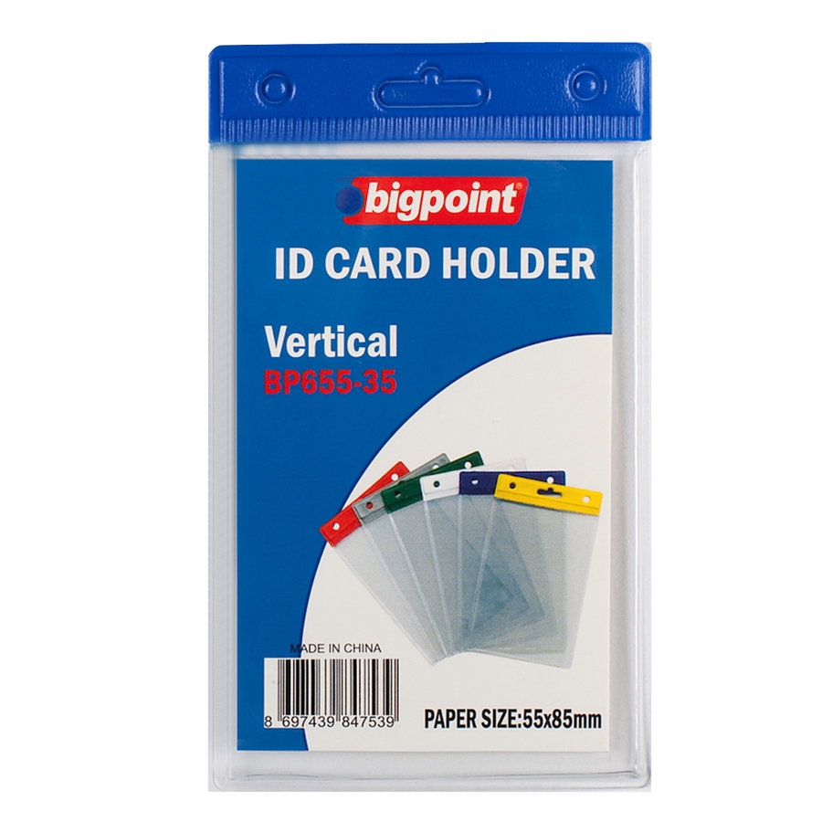 BİGPOİNT Kart Poşeti Dikey Mavi 55x85mm BP655-35 10 LU PAKET
