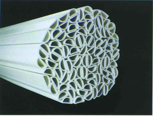 Plastik yarım daire içi boş çıta 8mm 50cm 5 adet