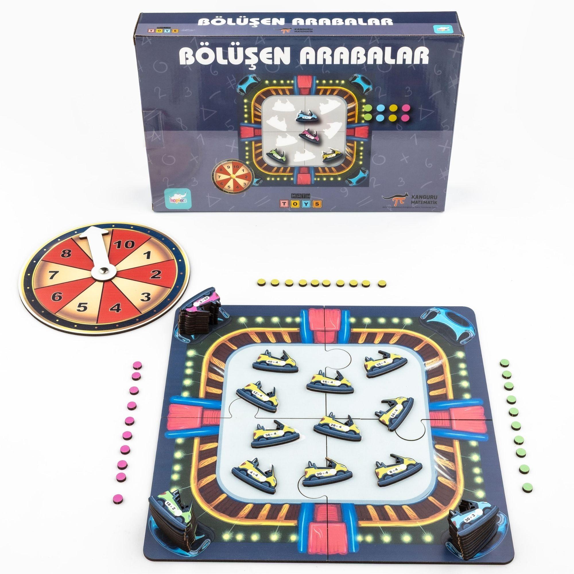 Kanguru Matematik Bölüşen Arabalar Oyunu  | Bölme İşlemi Öğrenme | 2-4 Oyuncu | İlkokul Müfredatına Uyumlu | 7-8 Yaş |