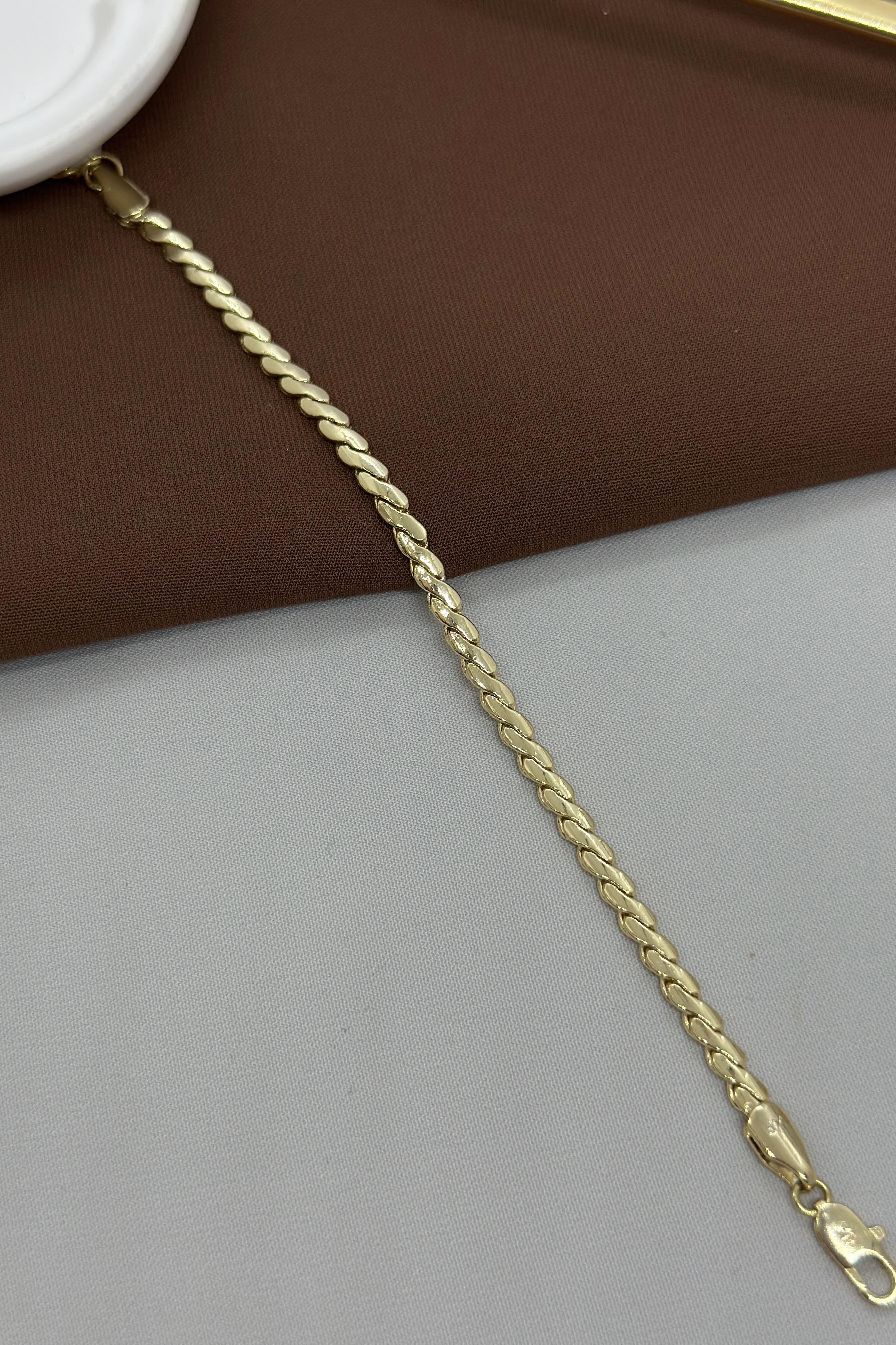 Sırma Model Gold Vıp Bileklik