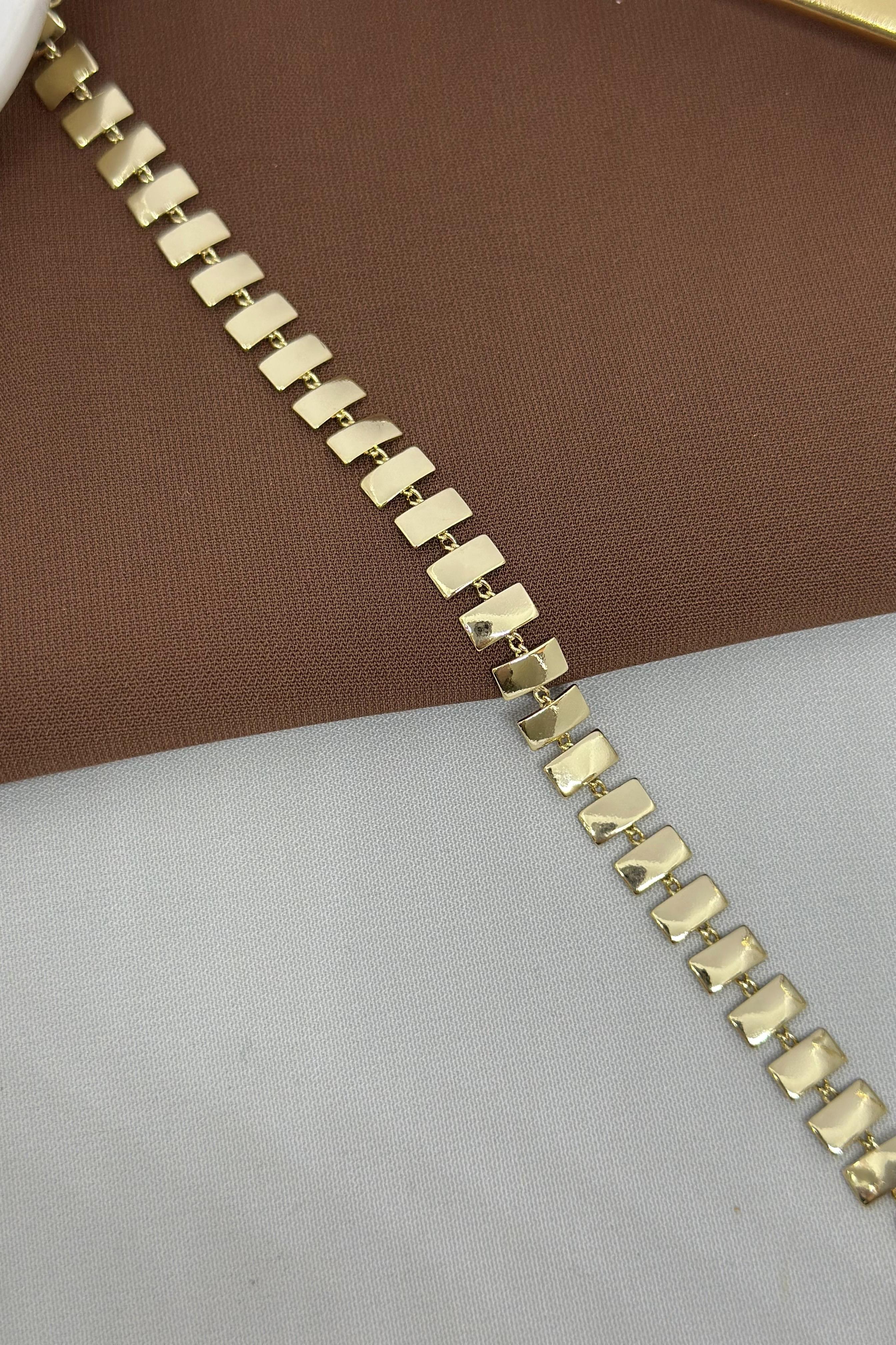 Plaka Model Gold Vıp Bileklik