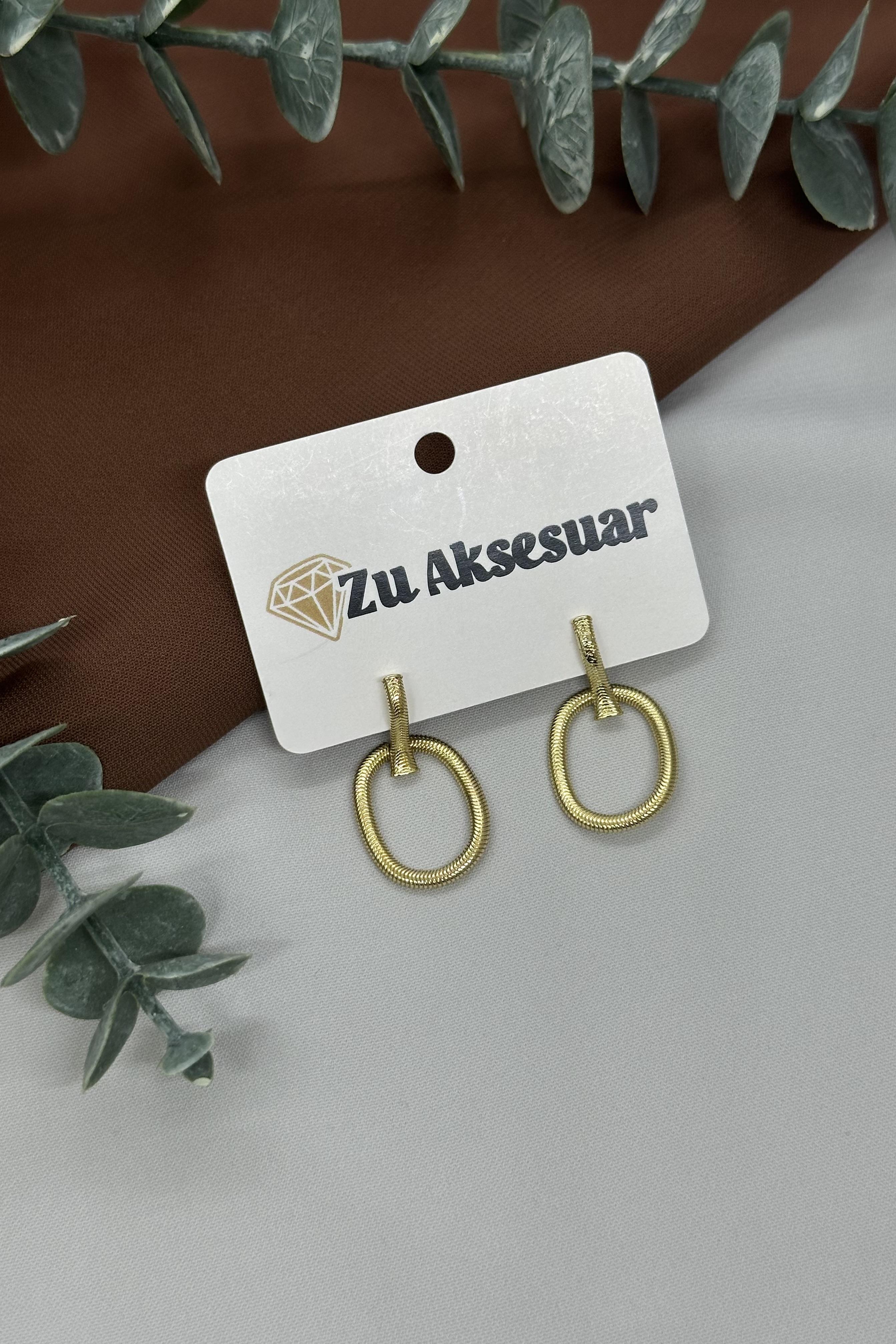Halka Model Gold Vıp Küpe