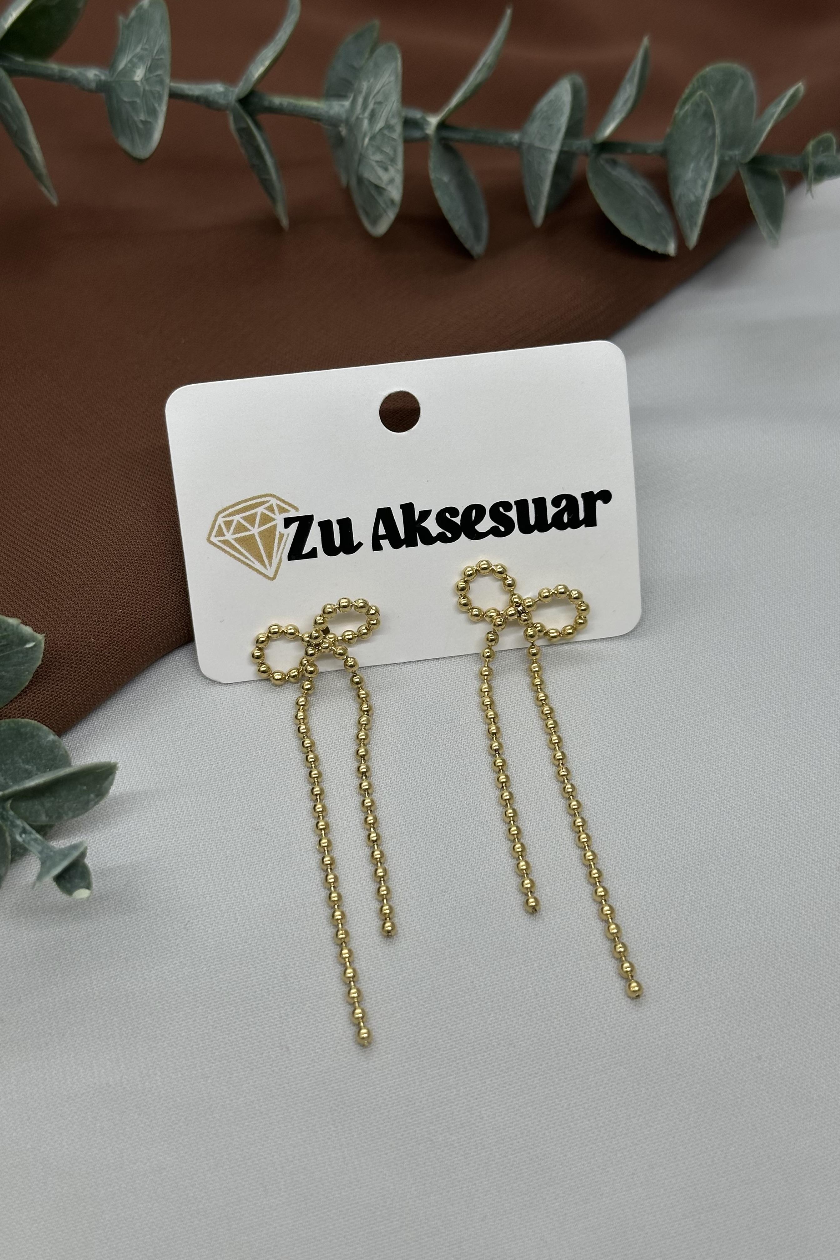 Kurdale Model Gold Çelik Küpe