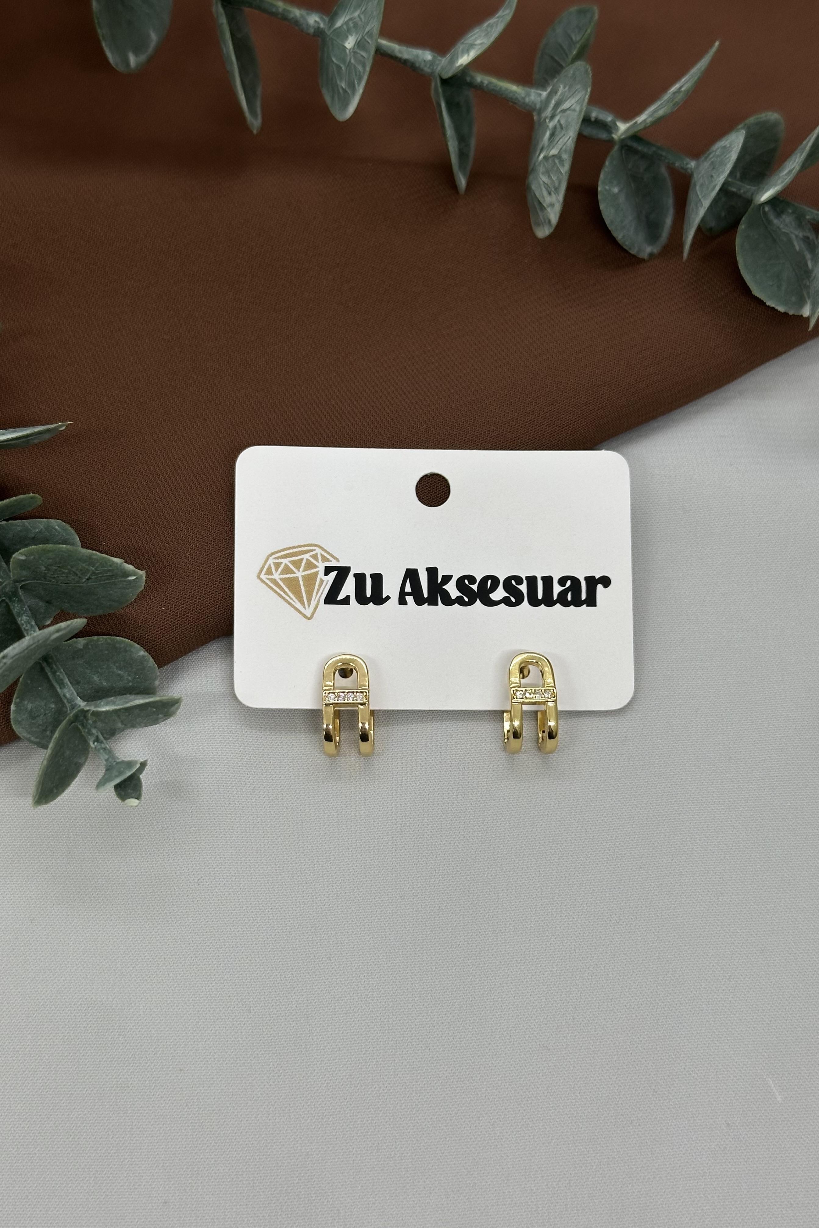 Halka Model Gold Vıp Küpe