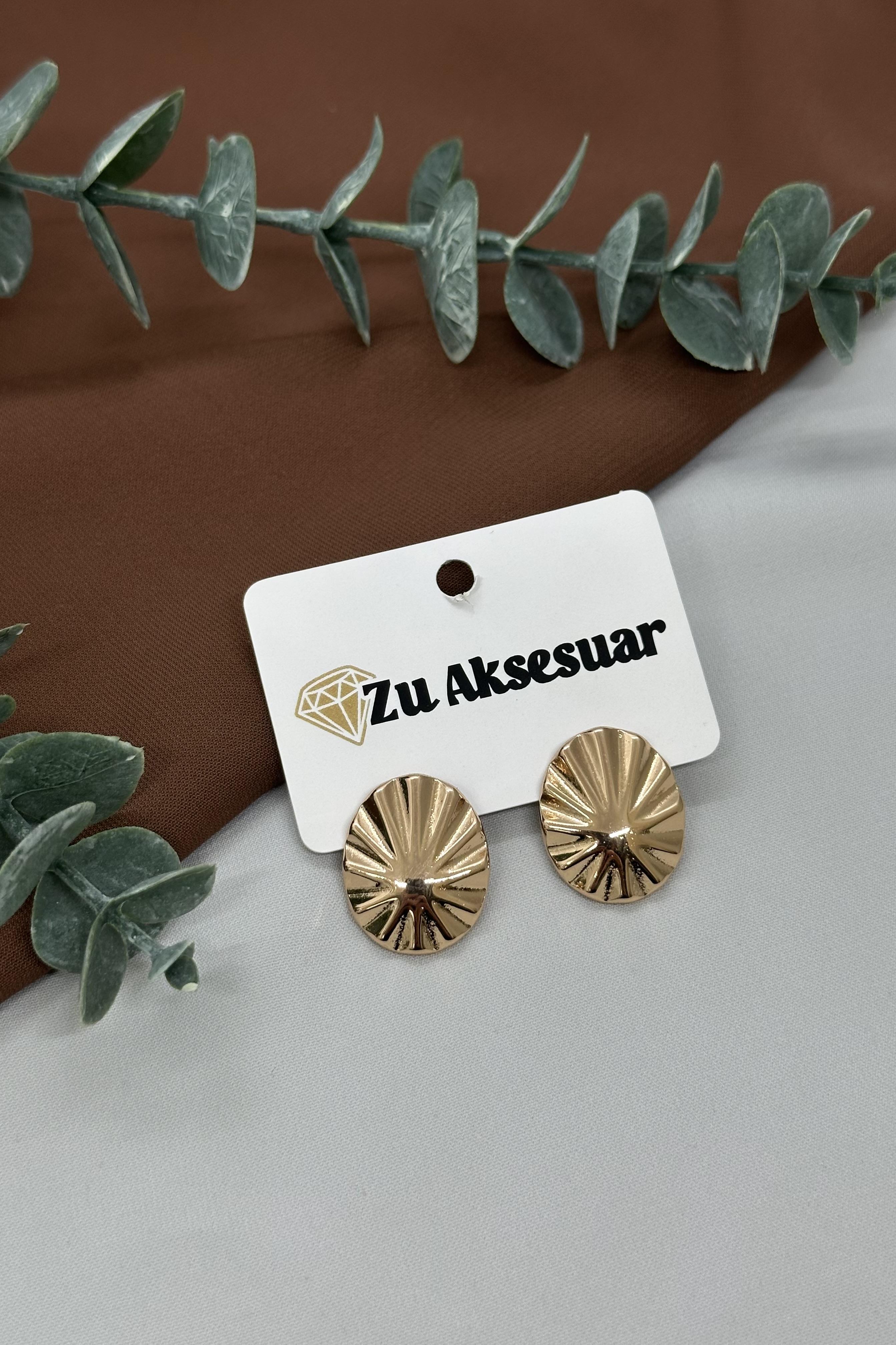 Rose Gold Yuvarlak Vıp Küpe