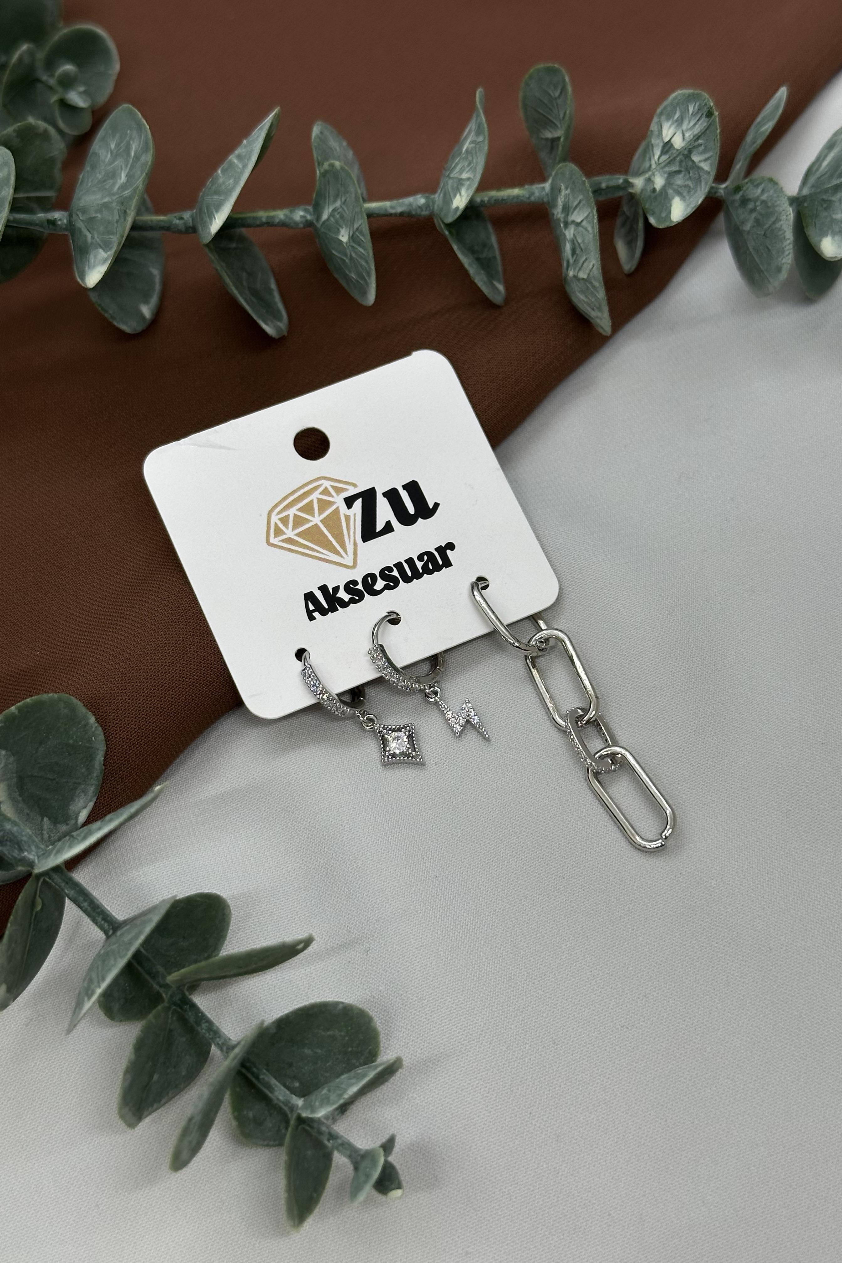 Halka Üçlü Sılver Vıp Set