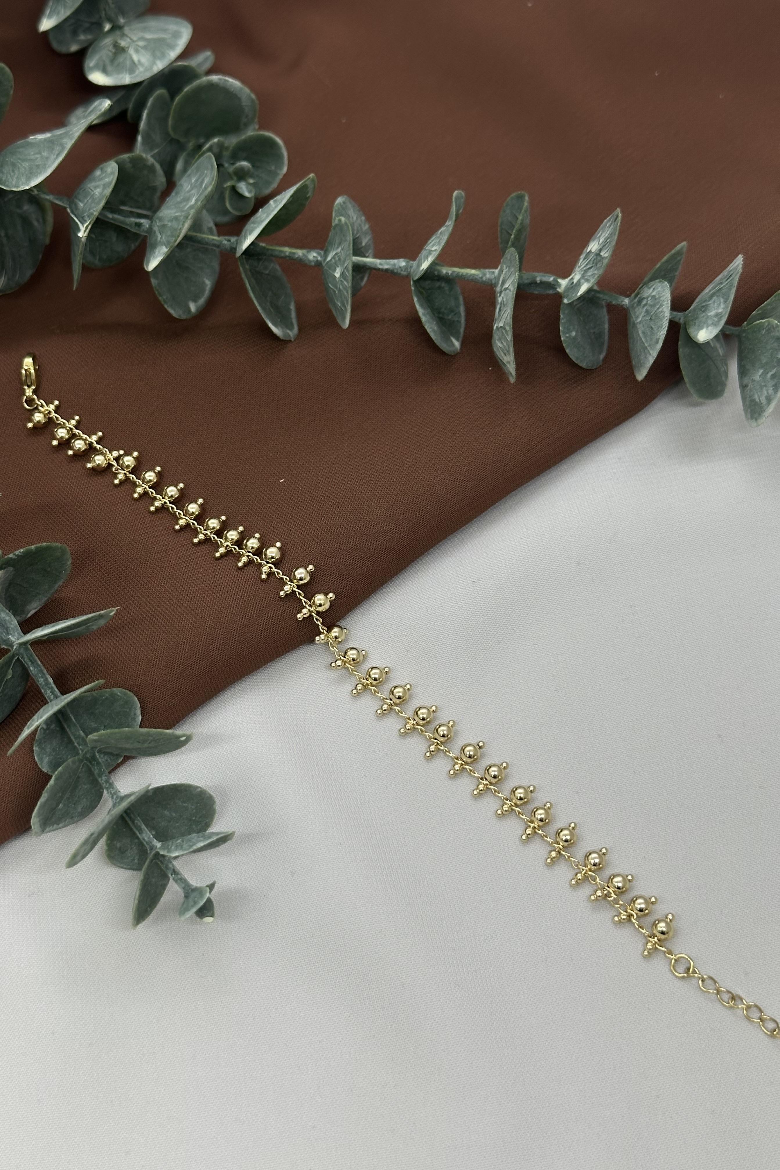 Top Sallantılı Gold Vıp Bileklik