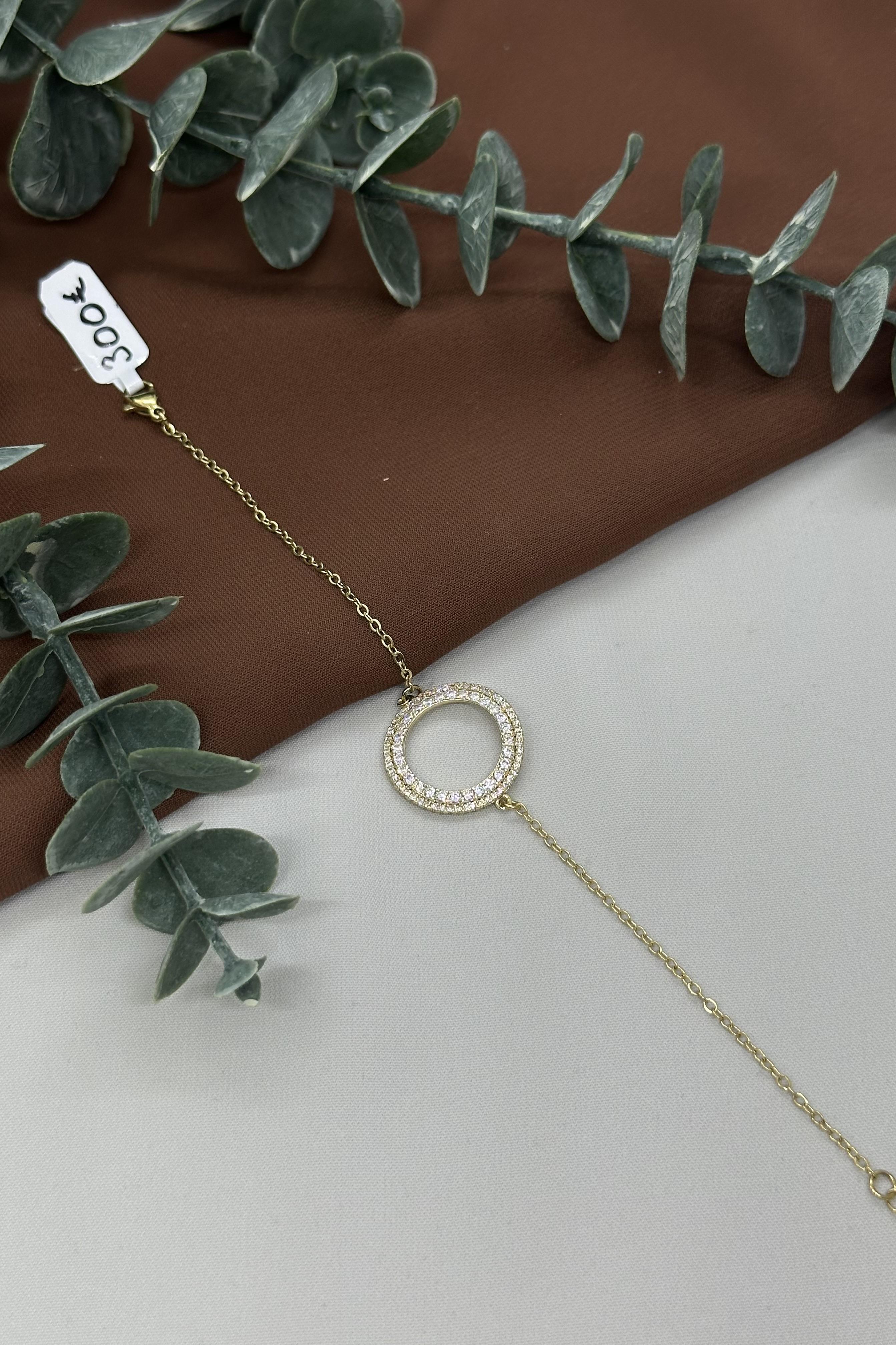 Yuvarlak Halka Model Gold Vıp Bileklik