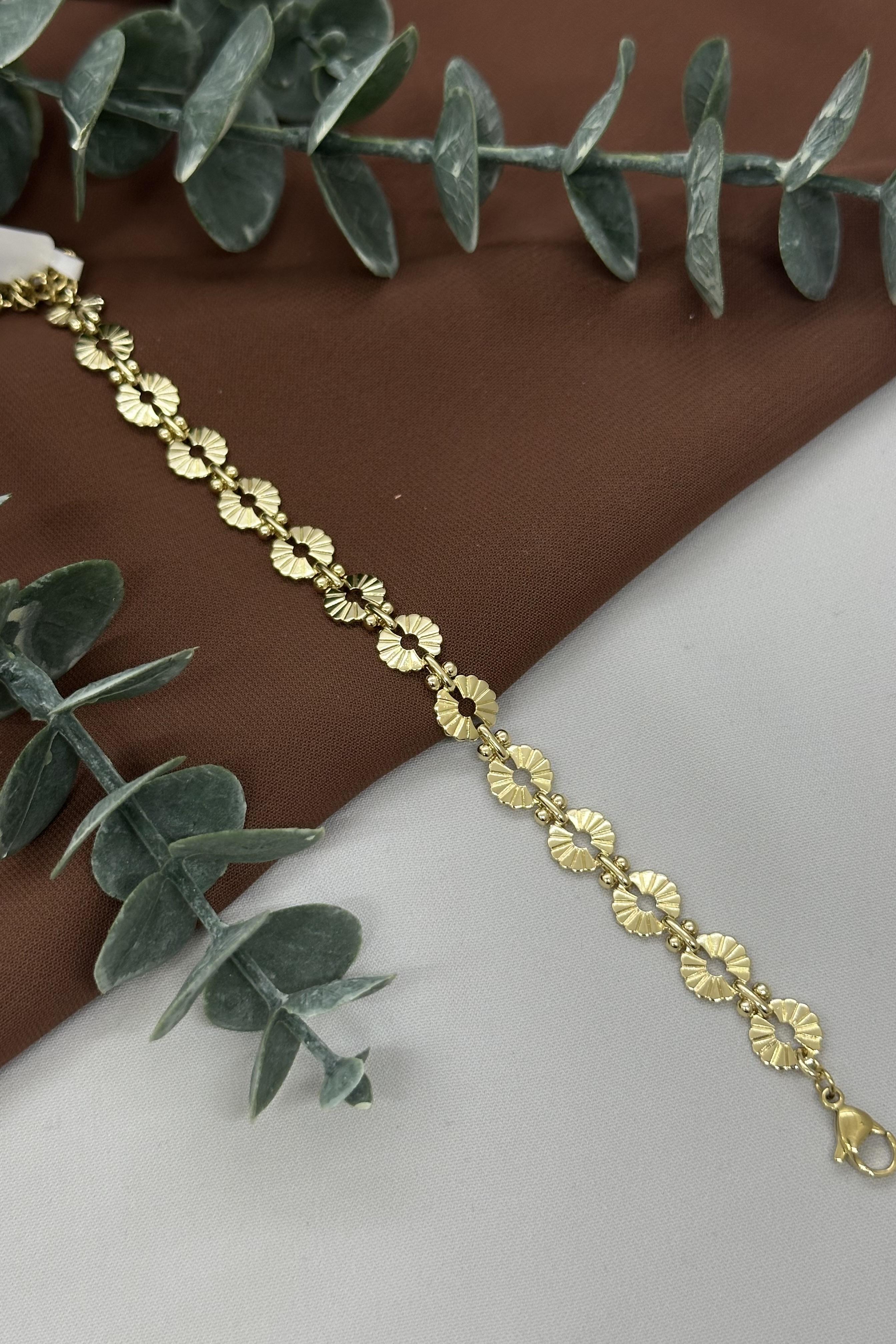 Halka Model Gold Vıp Bileklik