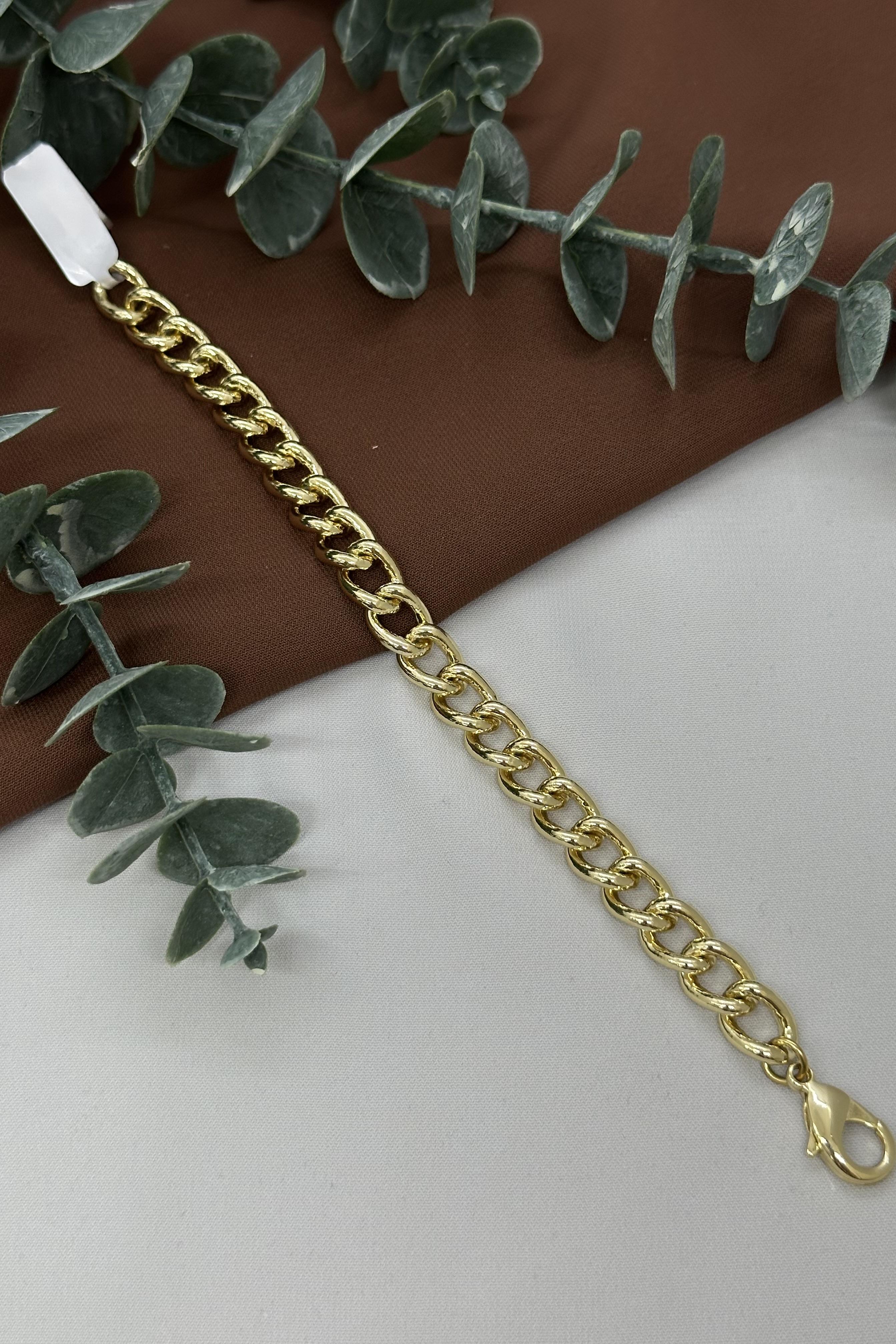 Halka Model Gold Vıp Bileklik