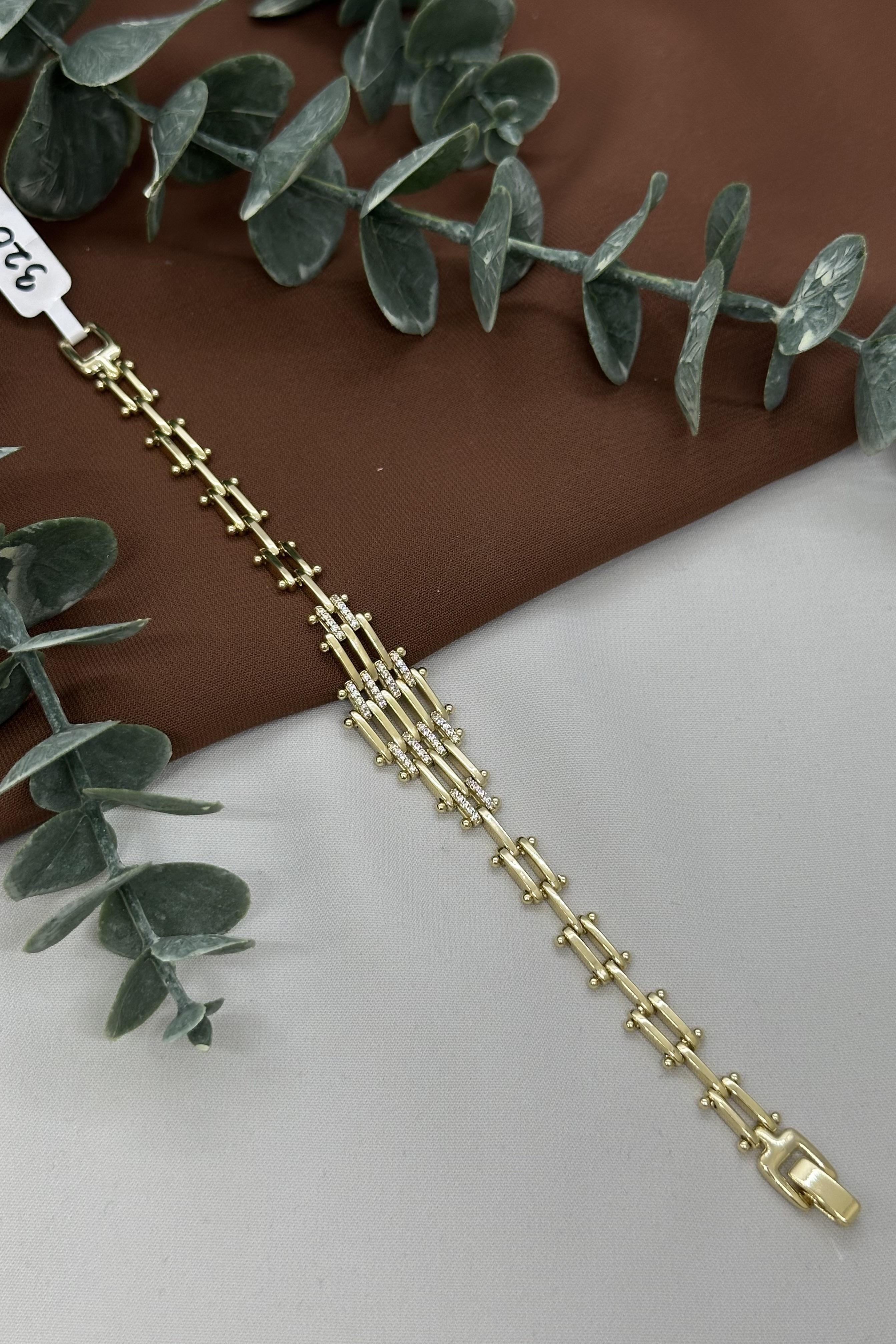 Prizma Model Gold Vıp Bileklik