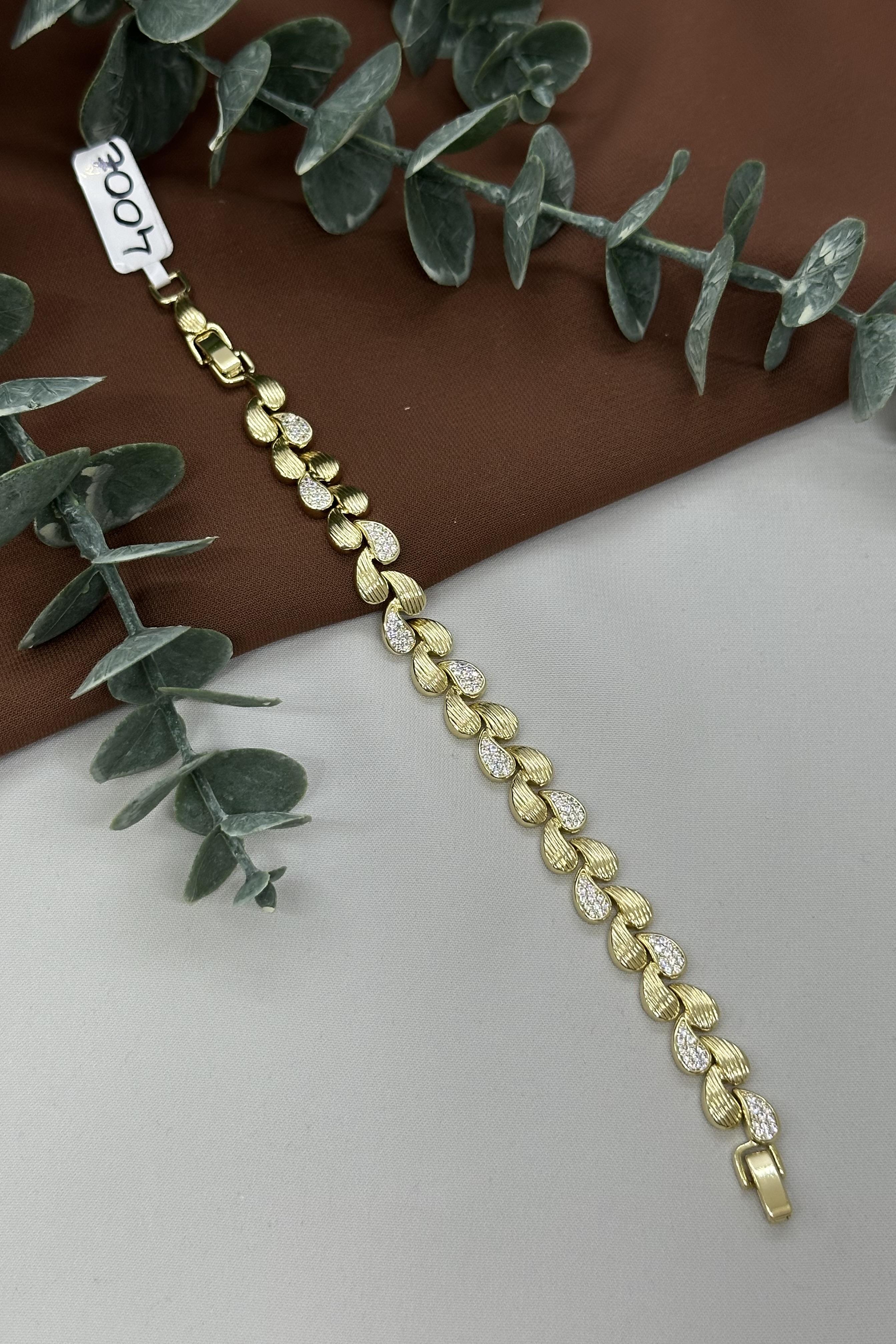 Damla Model Gold Vıp Bileklik