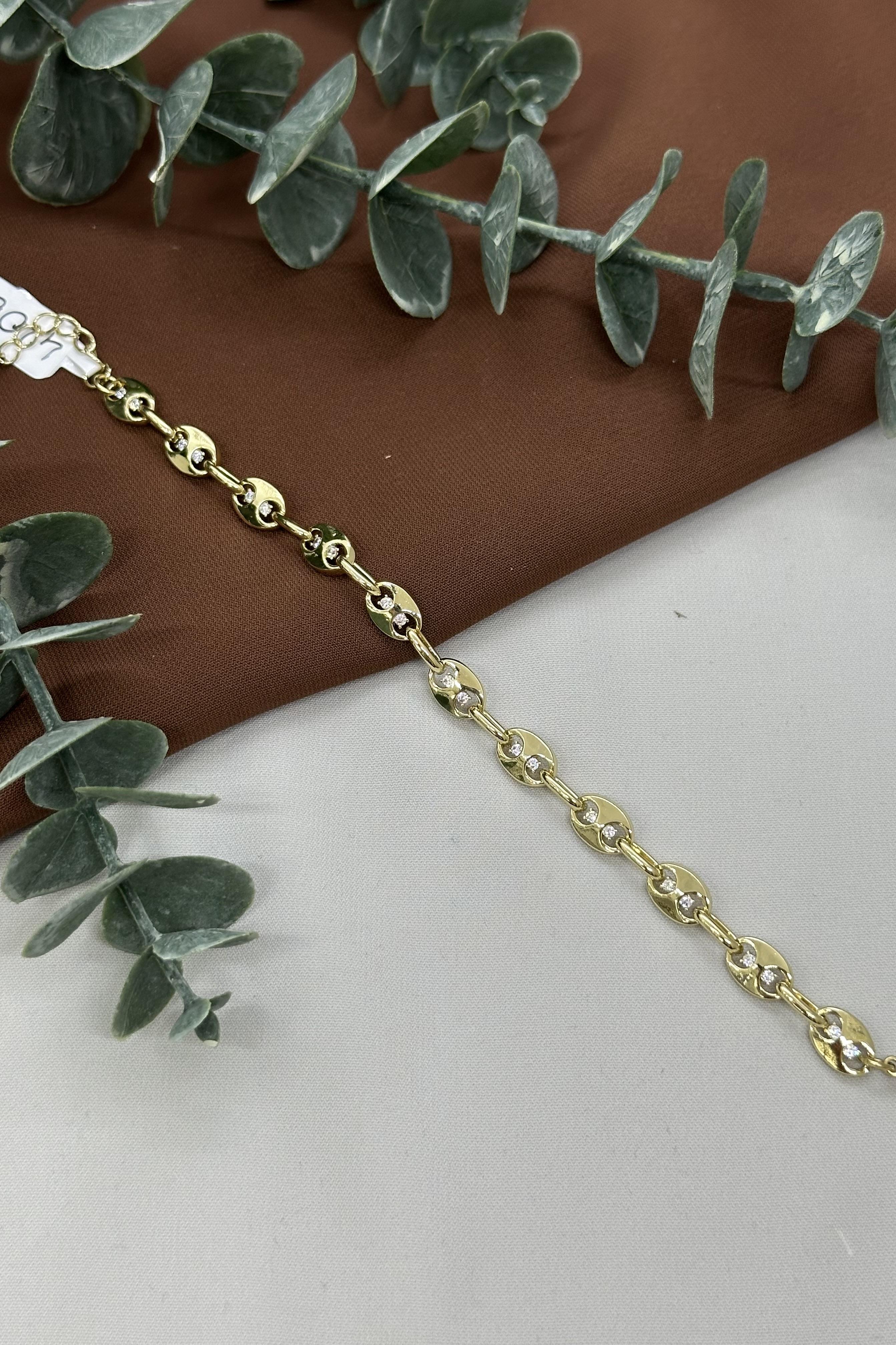 Düğüm Model Gold Vıp Bileklik